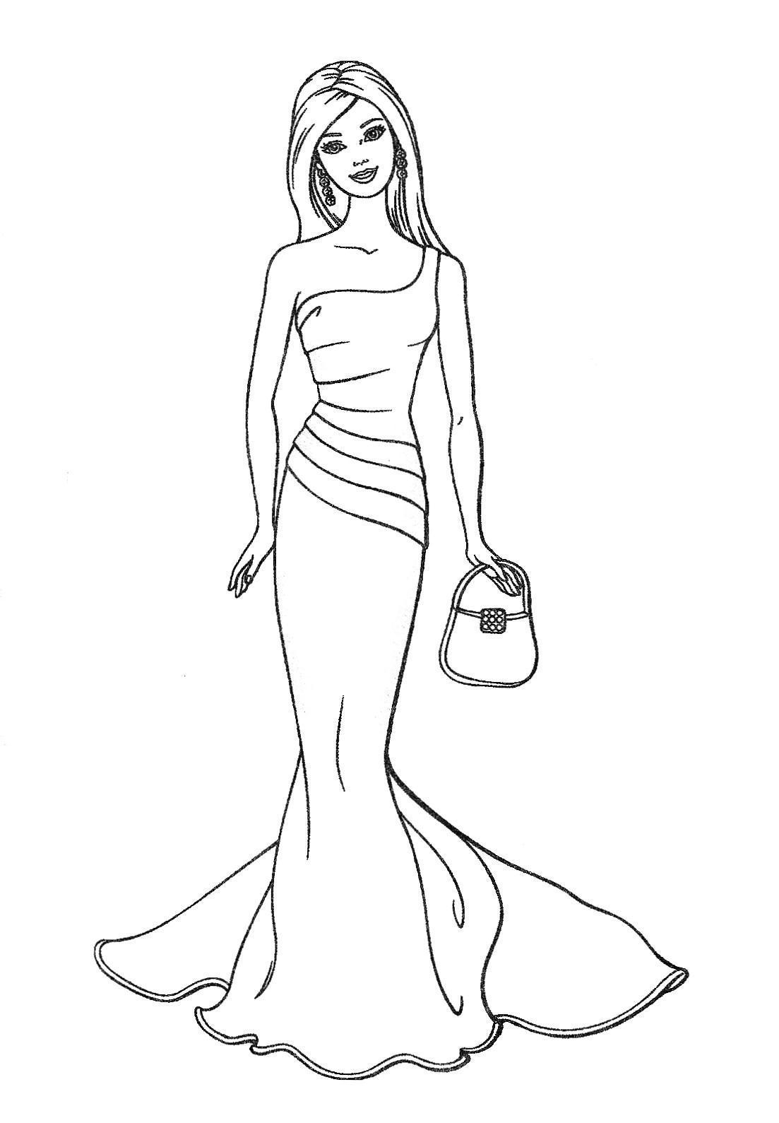 Printable Barbie Family Coloring Pages