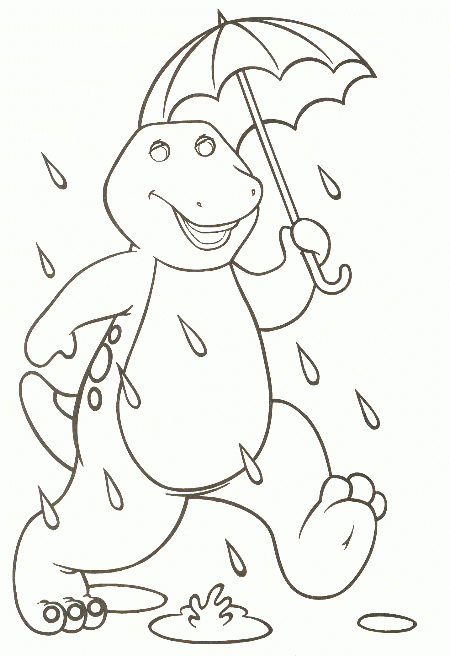 Barney Coloring Pages