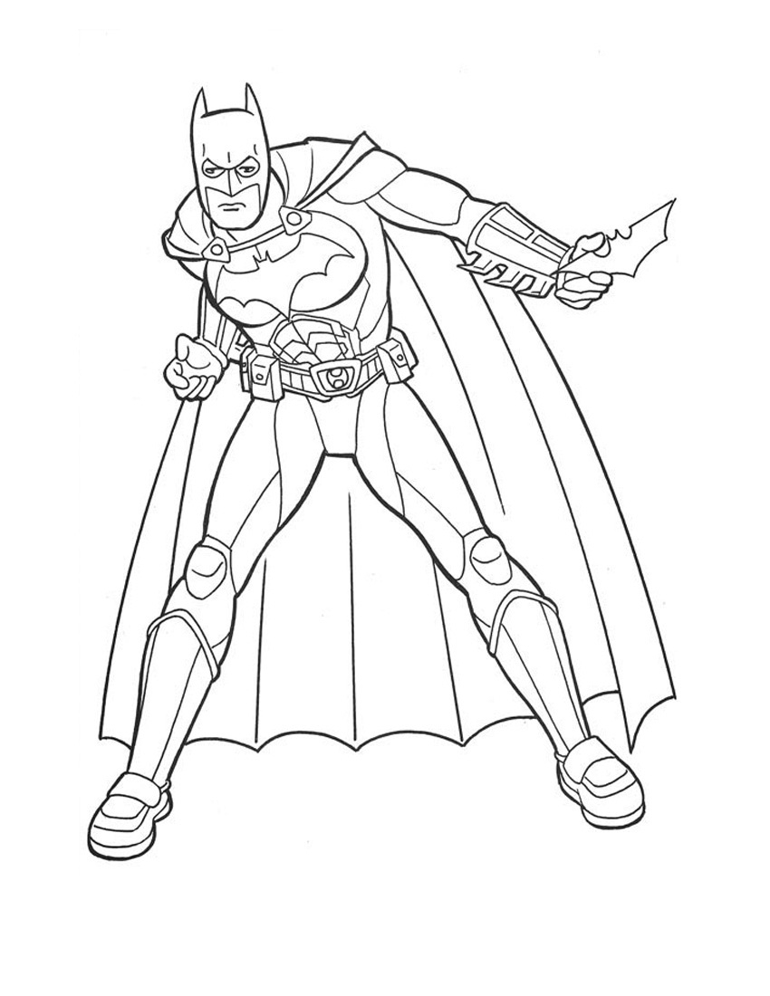 Batman Coloring Pages For Toddlers