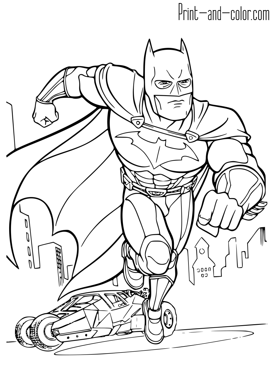 Free Printable Batman Coloring Pages