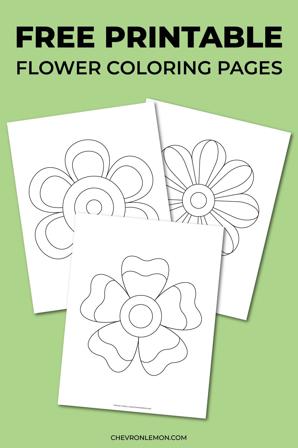 Free Printable Big Flower Coloring Pages Printable Flower Coloring Pages Flower Coloring