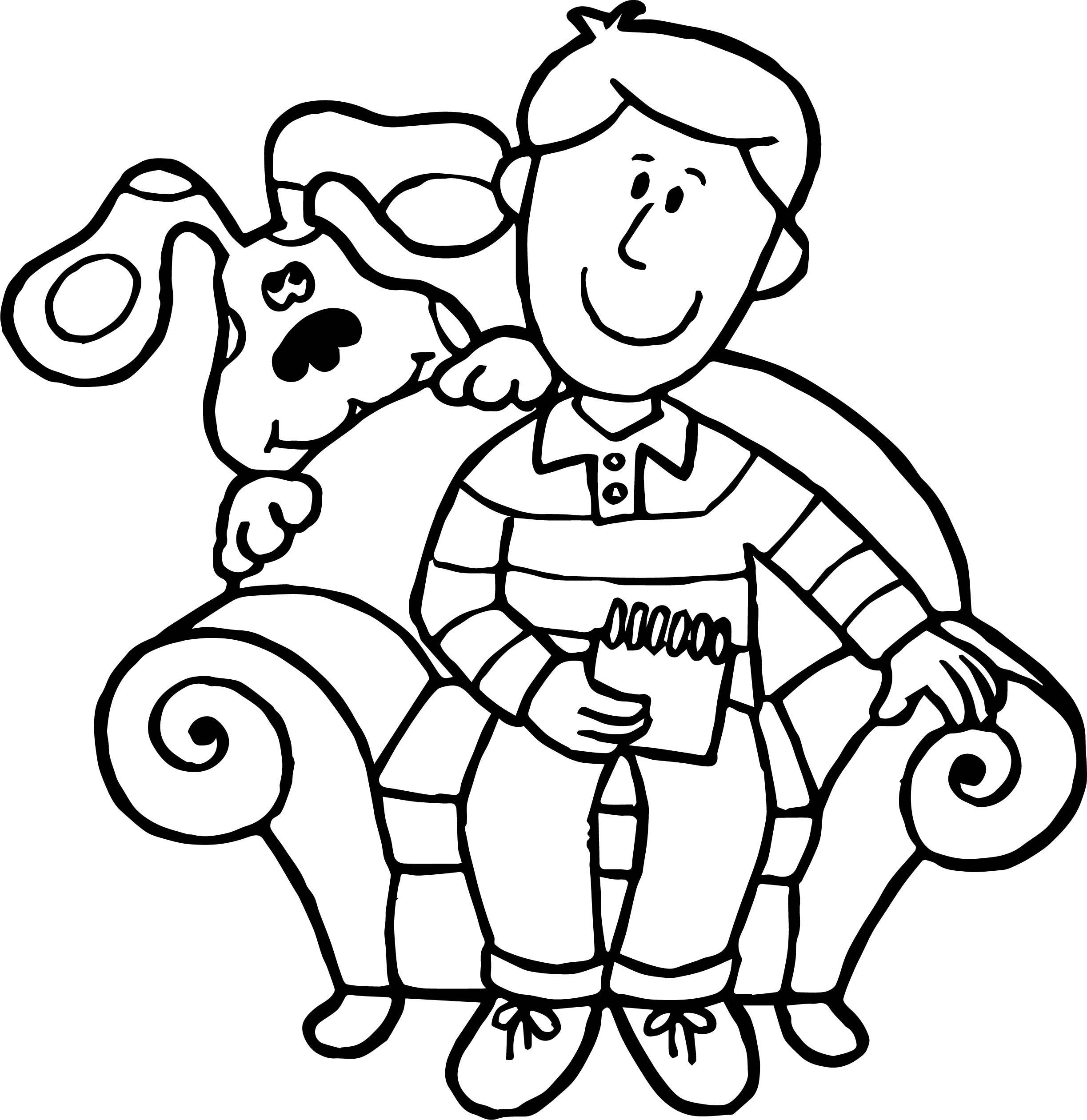 Free Printable Blue Clues Coloring Pages Kidsworksheetfun