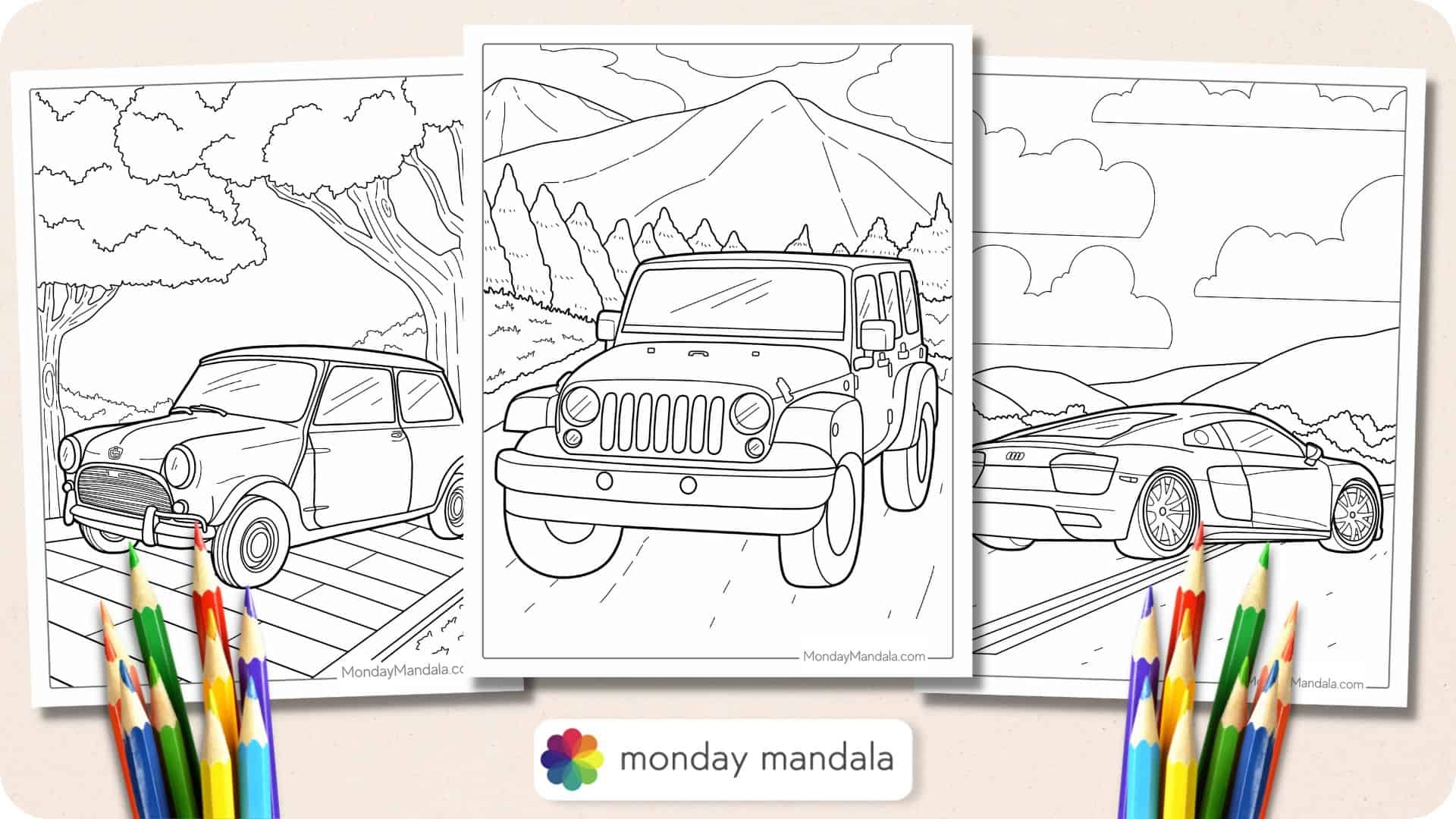 Free Printable Car Coloring Pages