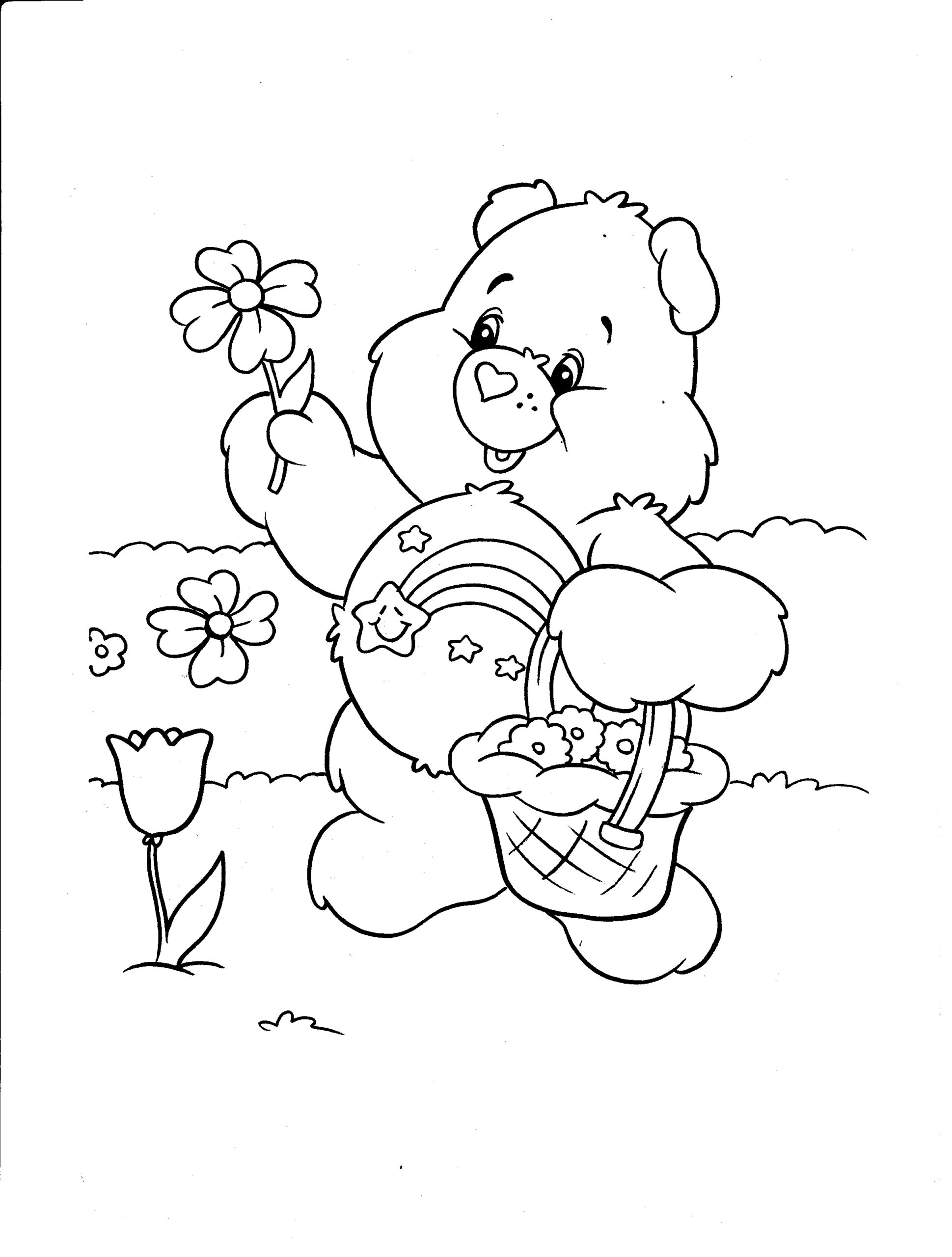 Printable Care Bear Coloring Pages