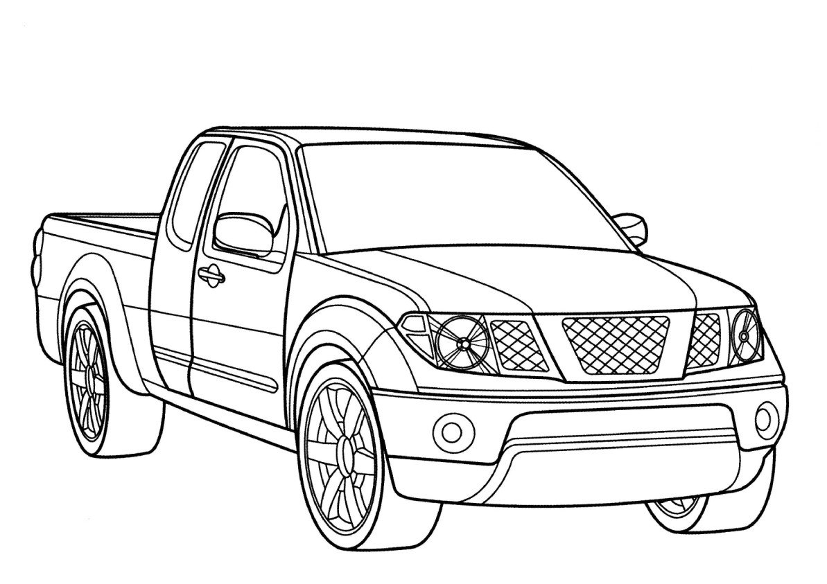 Coloring Page Car