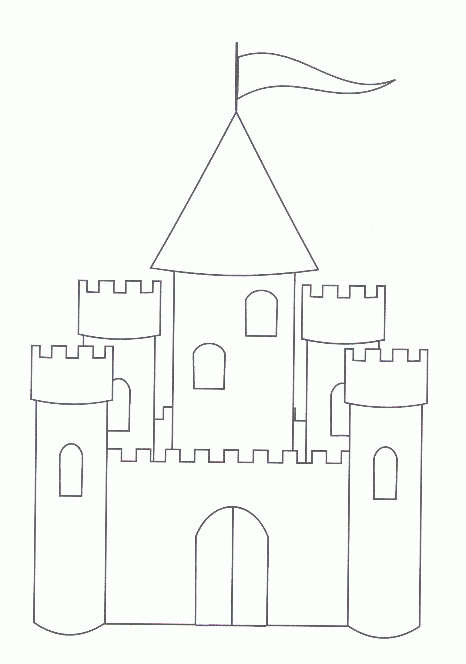 Free Printable Castle Coloring Pages For Kids