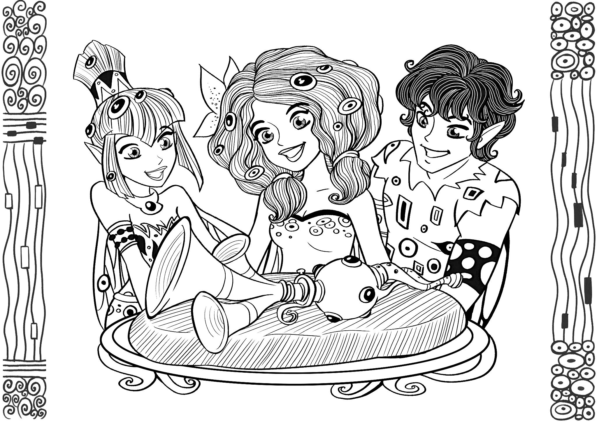 Mia And Me Coloring Page