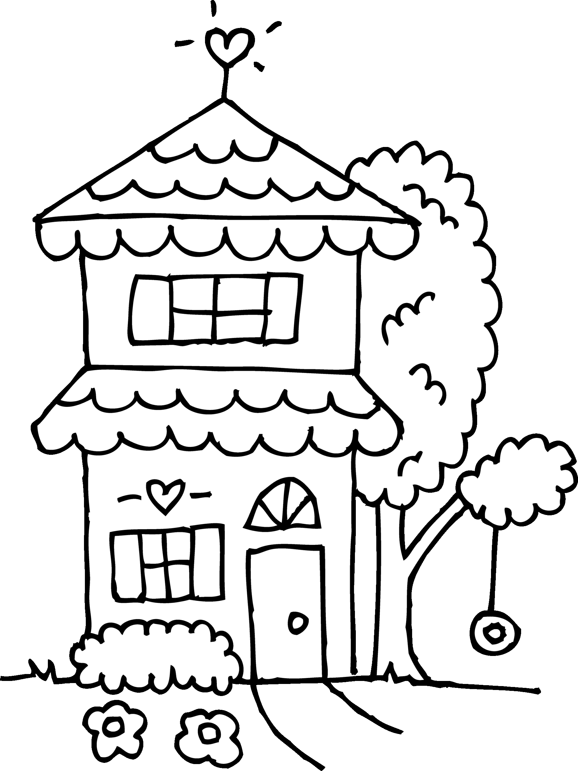 Free Printable Coloring Pages Of Houses Jiahui Juzloveeu