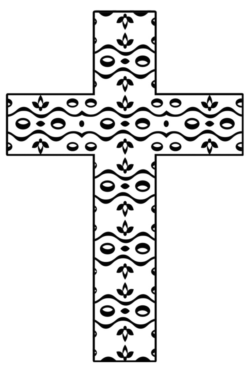 Free Printable Cross Coloring Pages FeltMagnet