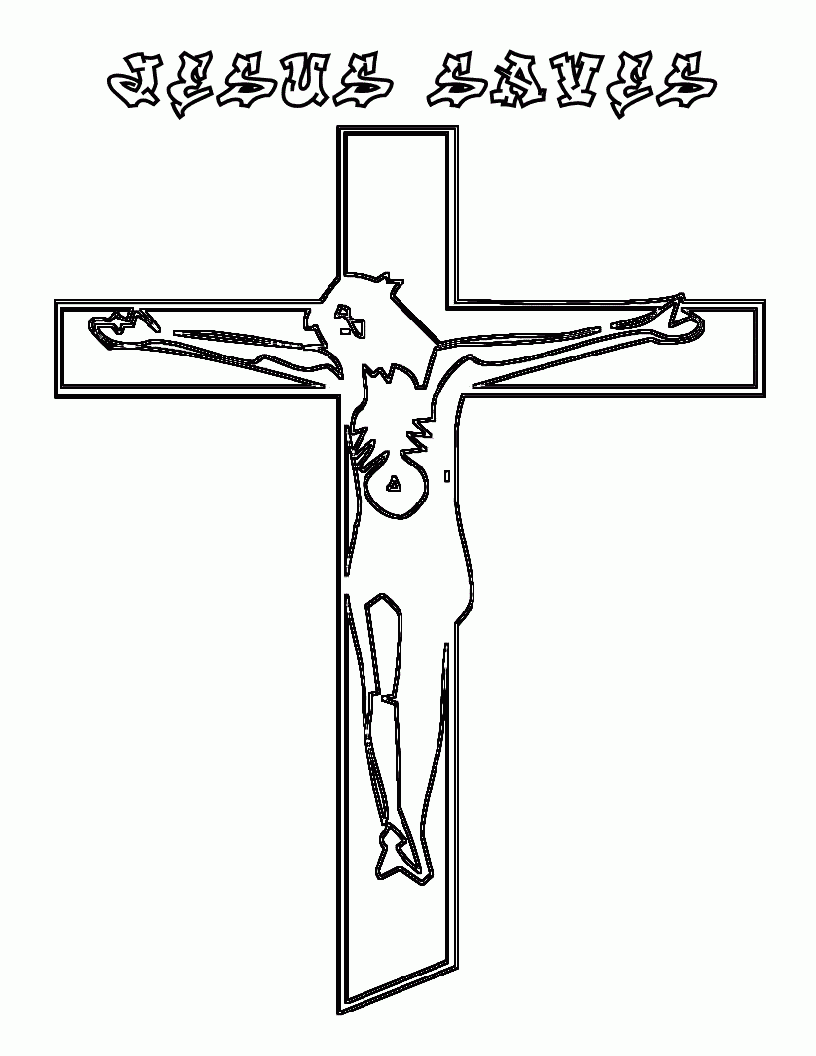 Coloring Pages Cross Printable