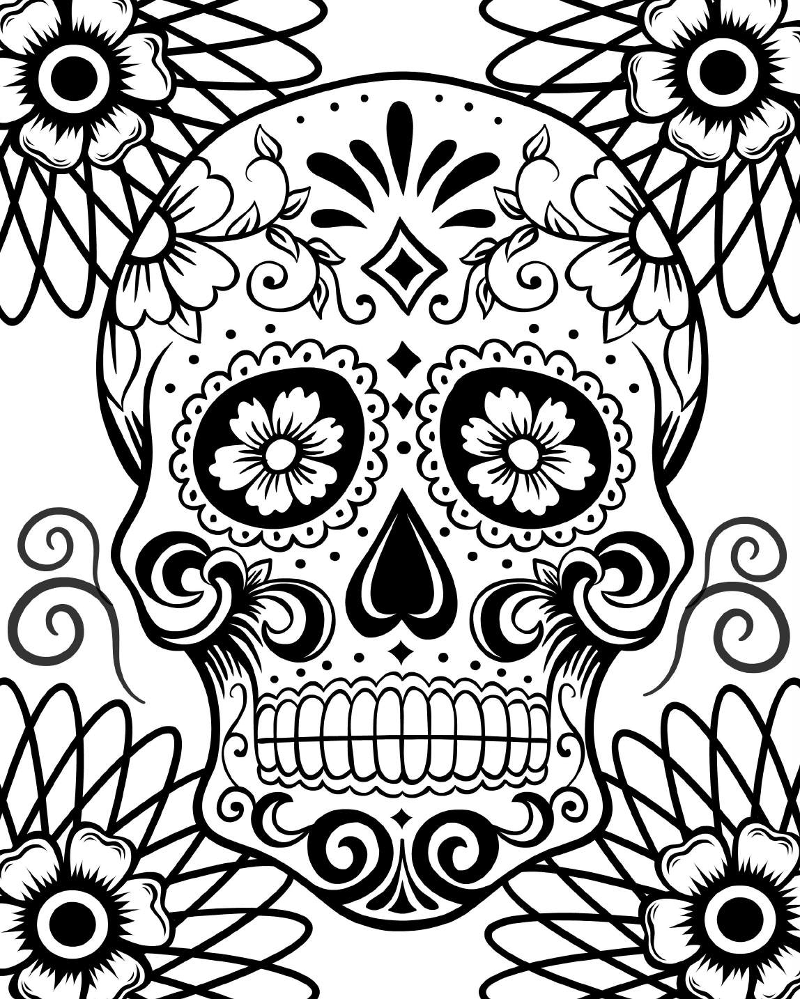 Free Printable Day Of The Dead Coloring Pages Best Coloring Pages For Kids