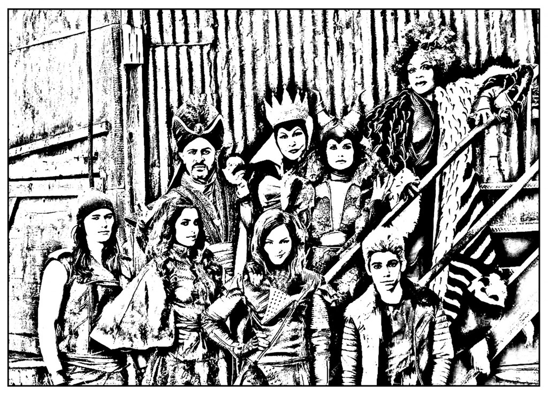 Free Printable Descendants 2 Coloring Pages