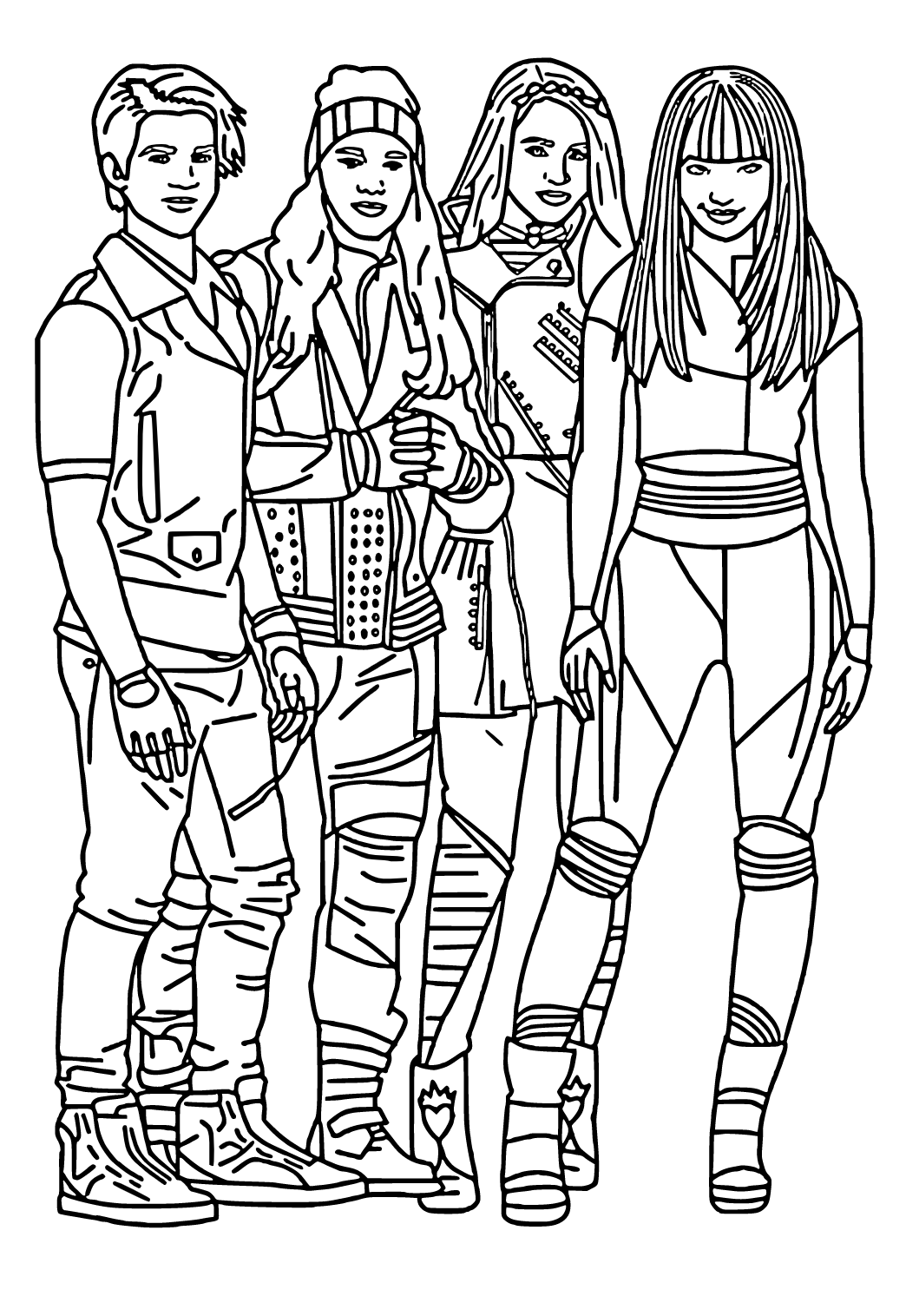 Free Printable Descendants 2 Coloring Pages