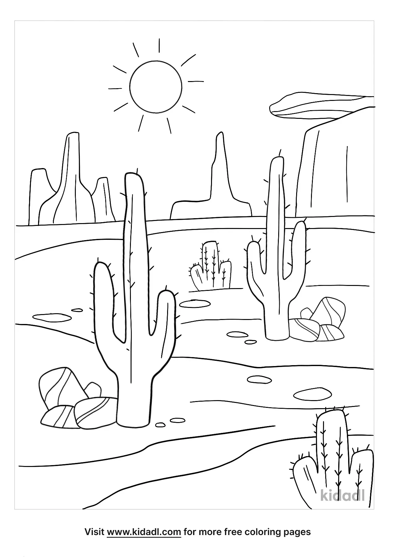 Free Printable Desert Coloring Pages Sketch Coloring Page