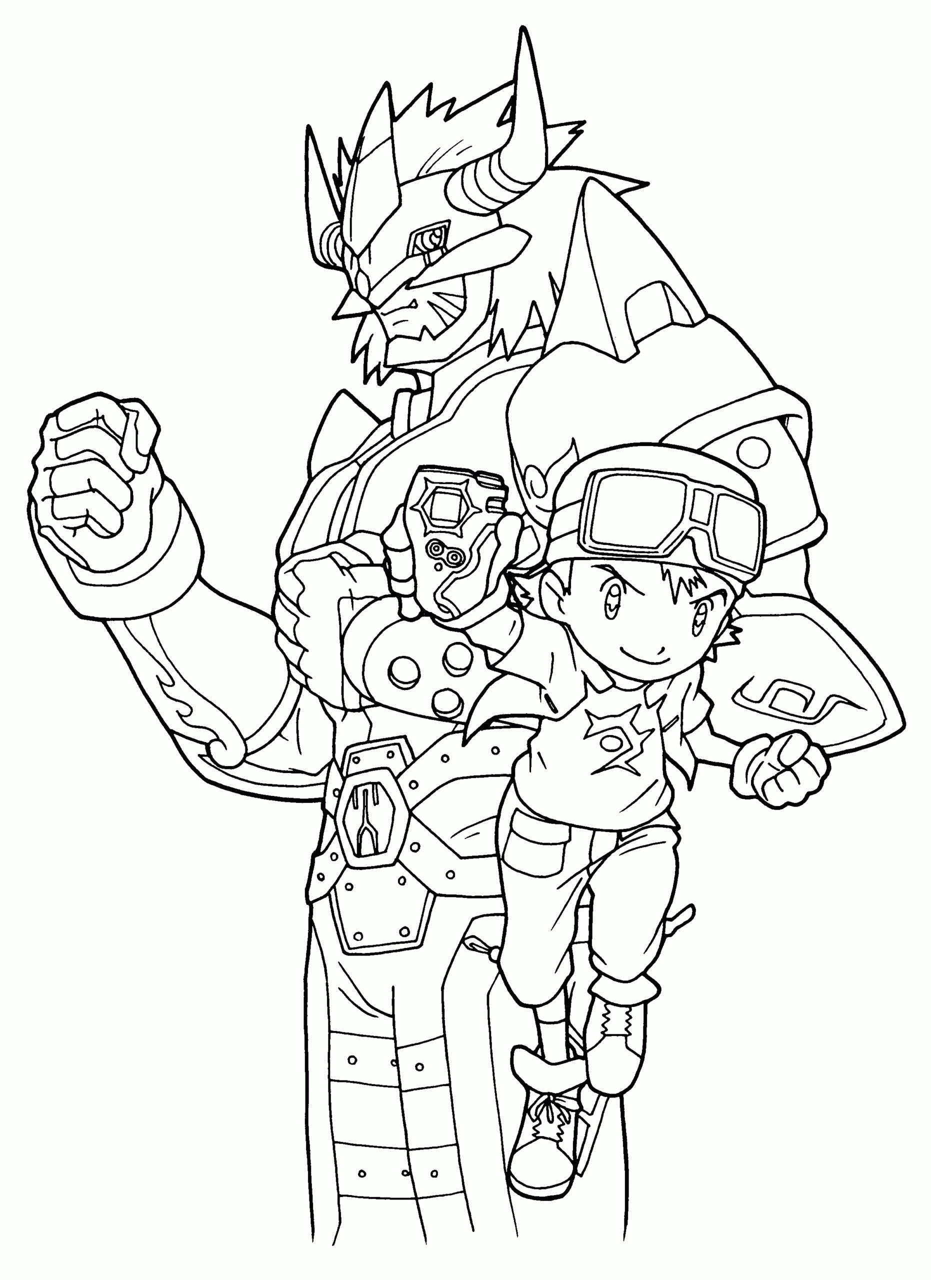 Free Printable Digimon Coloring Pages For Kids