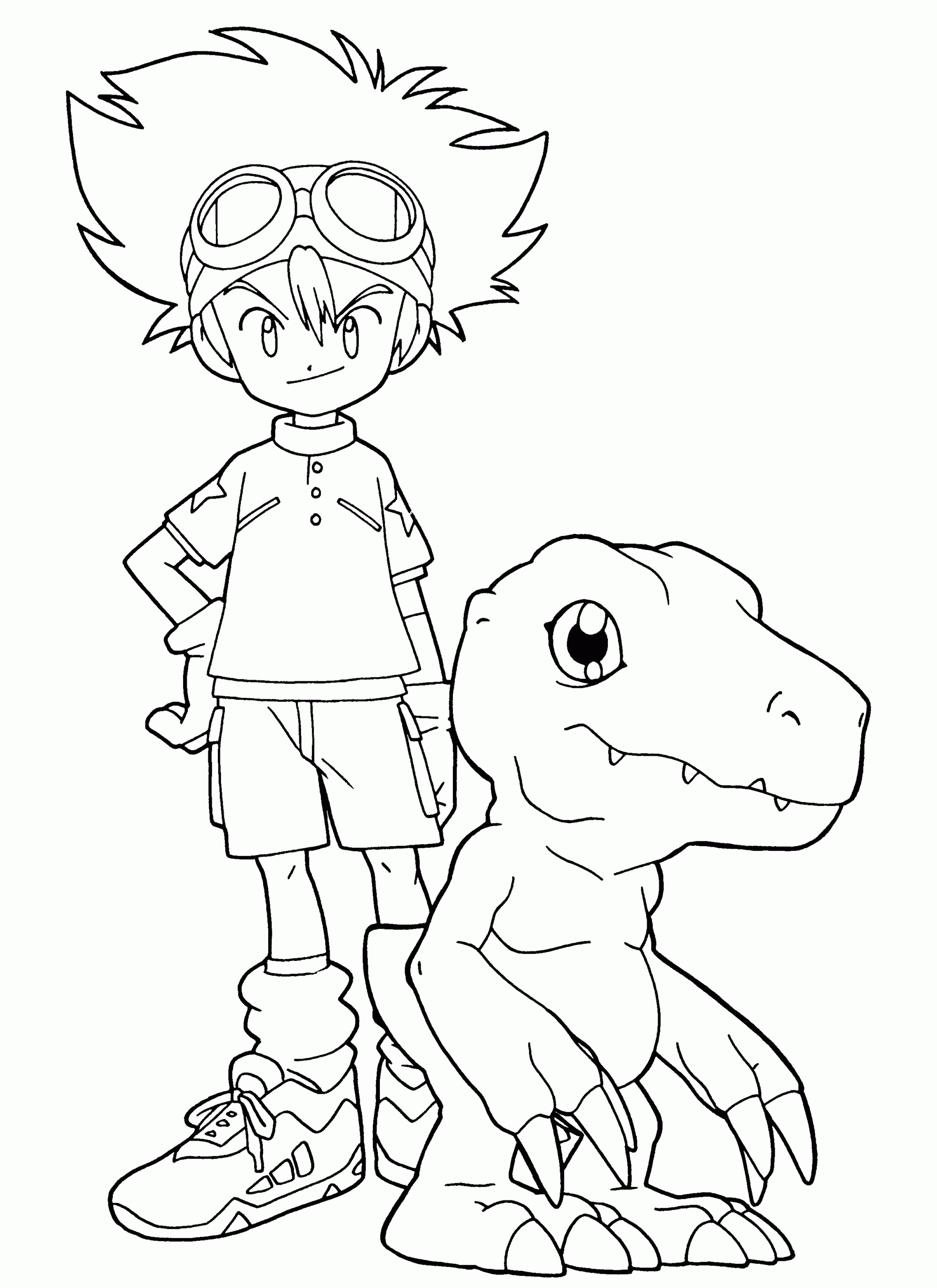 Free Printable Digimon Coloring Pages For Kids