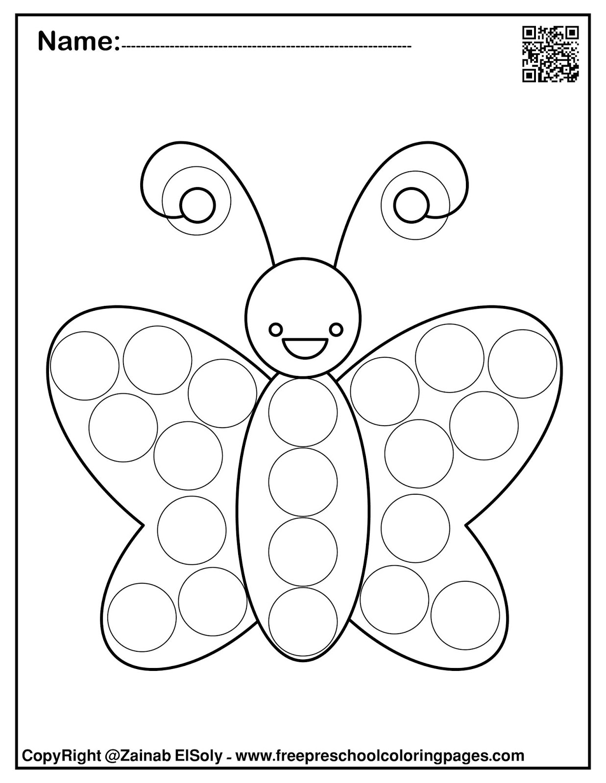 Free Printable Dot Paint Worksheets