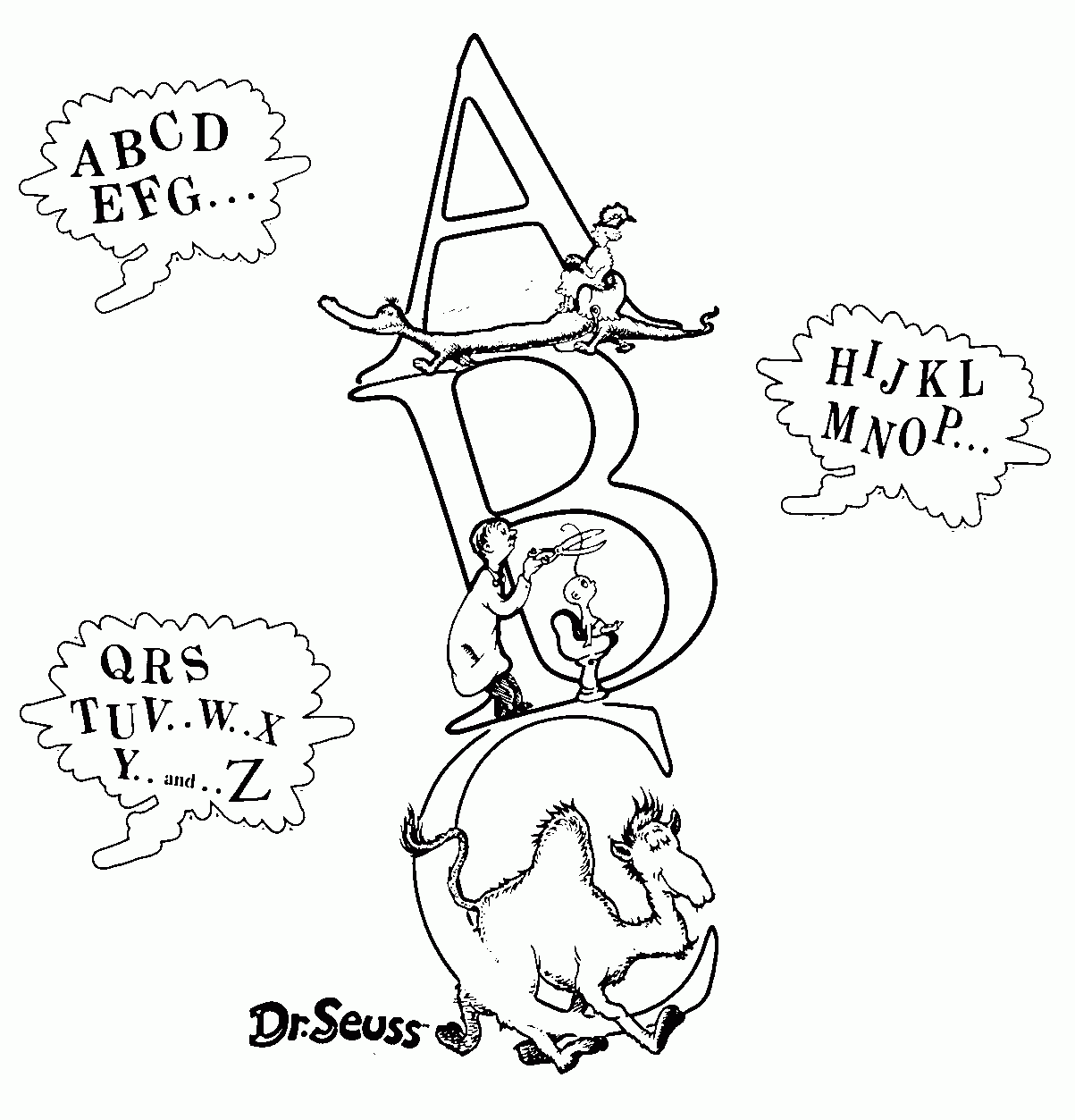 Free Printable Dr Seuss Coloring Pages