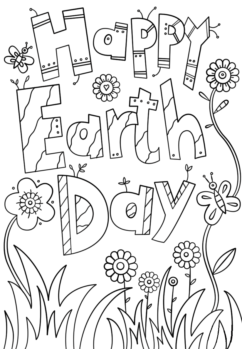 Free Printable Earth Day Coloring Pages