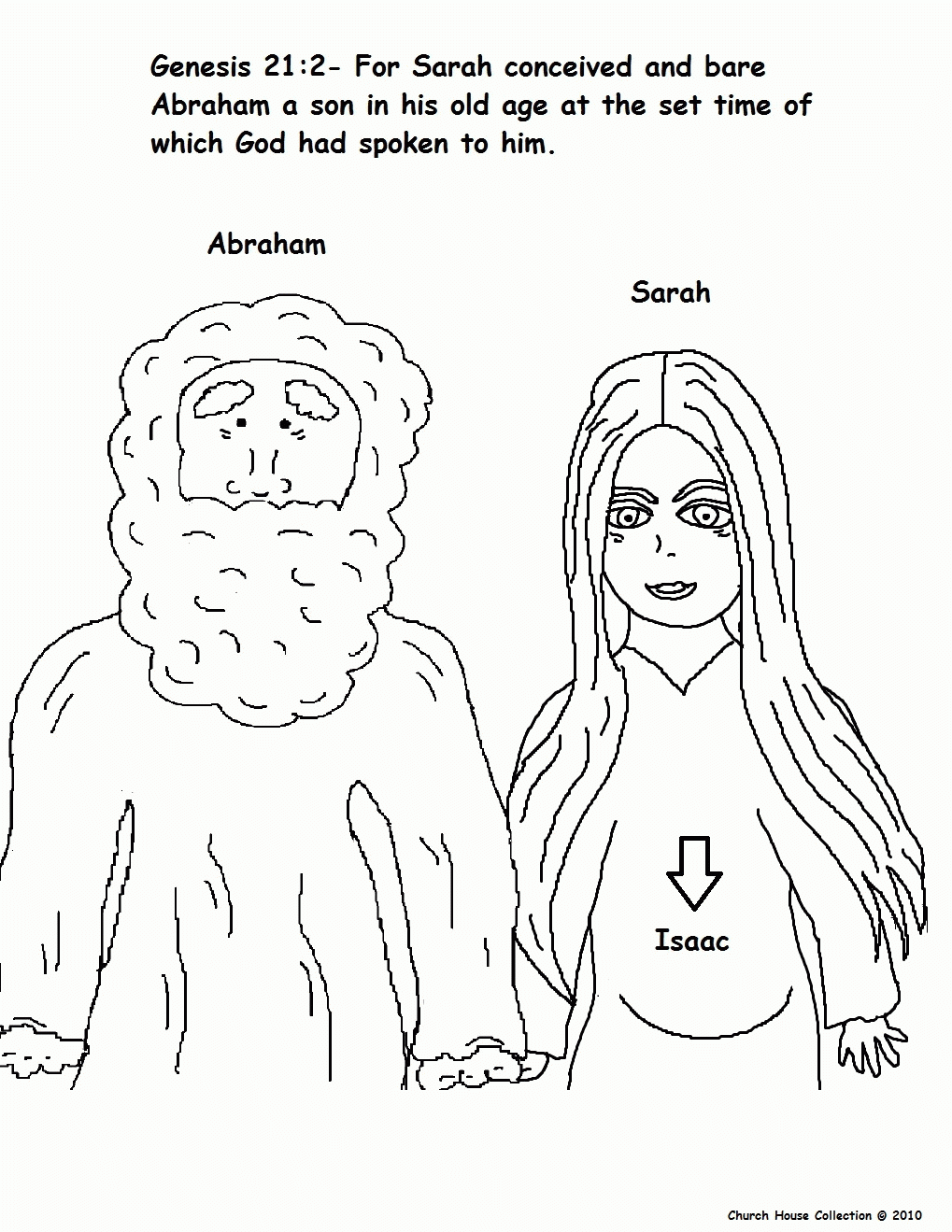 Zechariah And Elizabeth Coloring Page