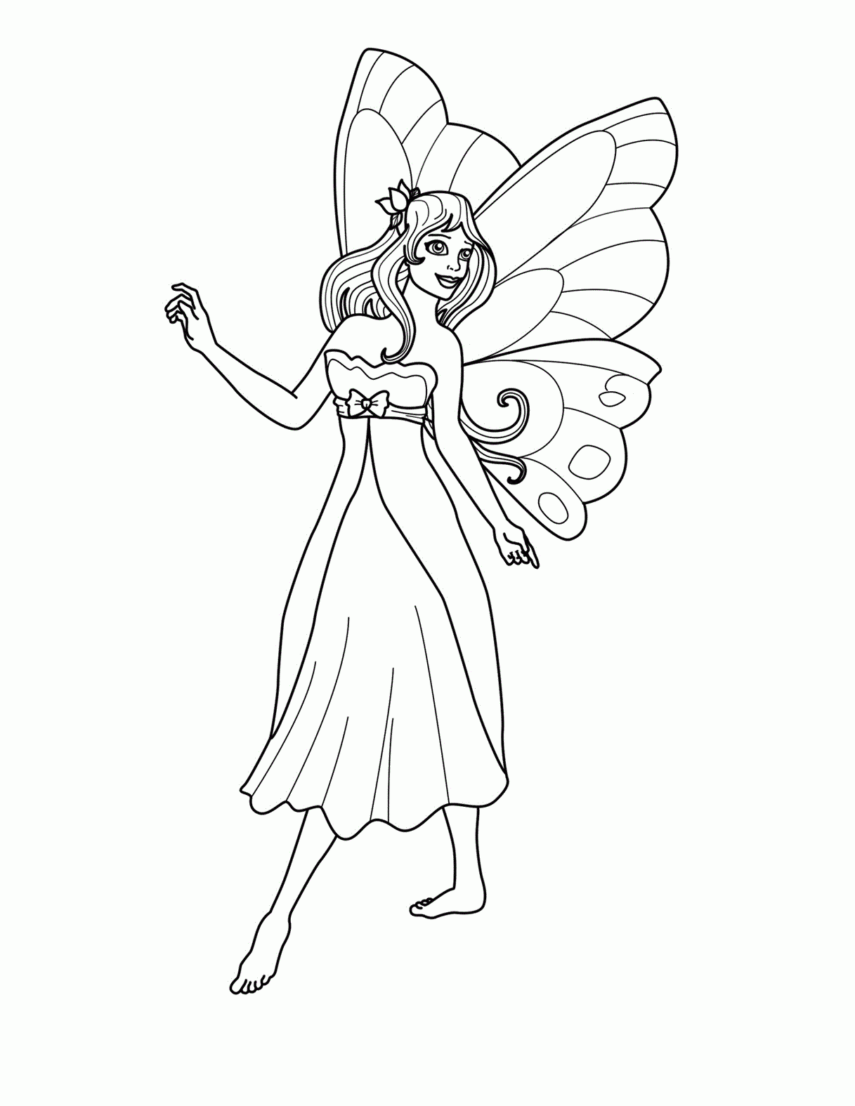 Fairies Printable Coloring Pages