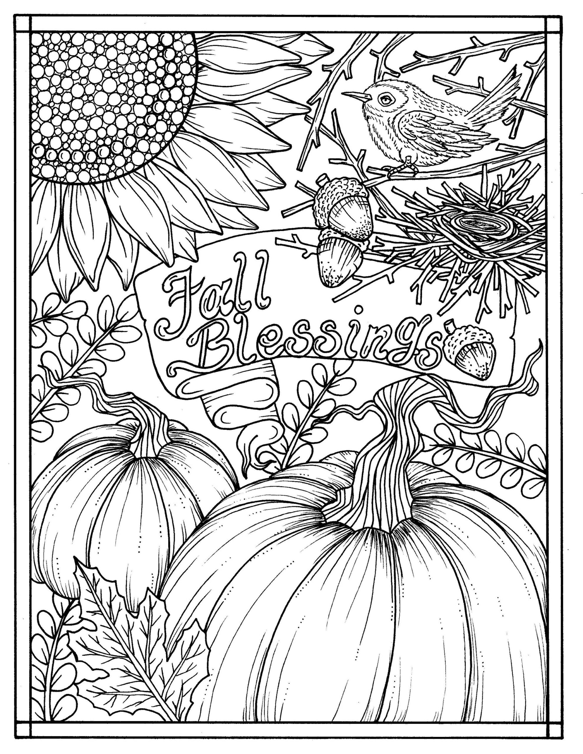 Free Printable Fall Coloring Pages Kidsworksheetfun