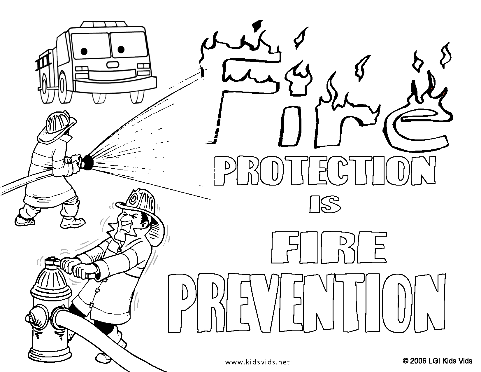 Free Printable Fire Safety Coloring Pages