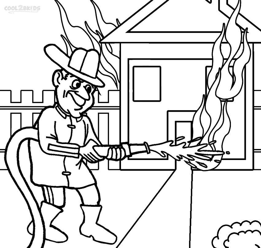 Free Printable Fireman Coloring Pages Cool2bKids