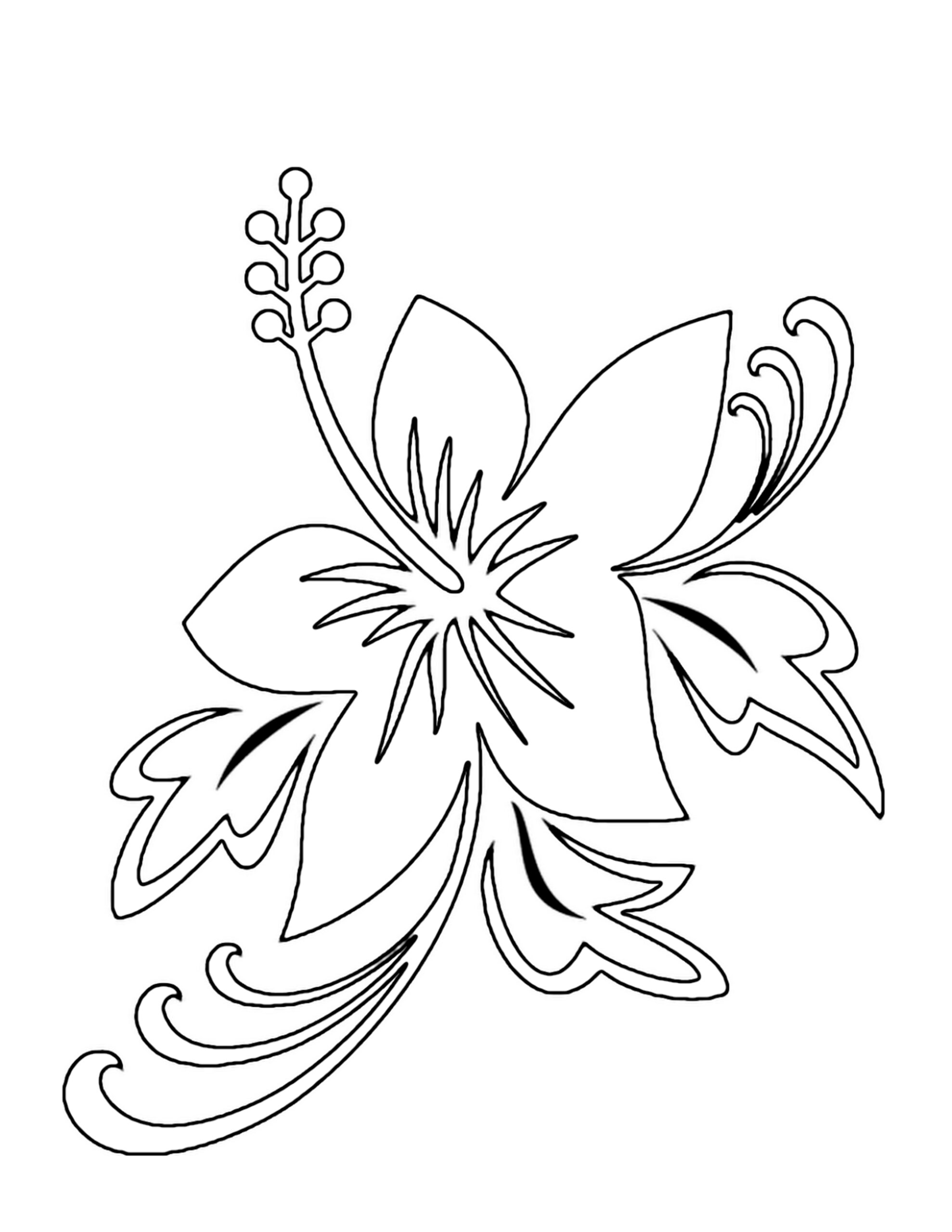 Printable Flower Coloring Pages Free