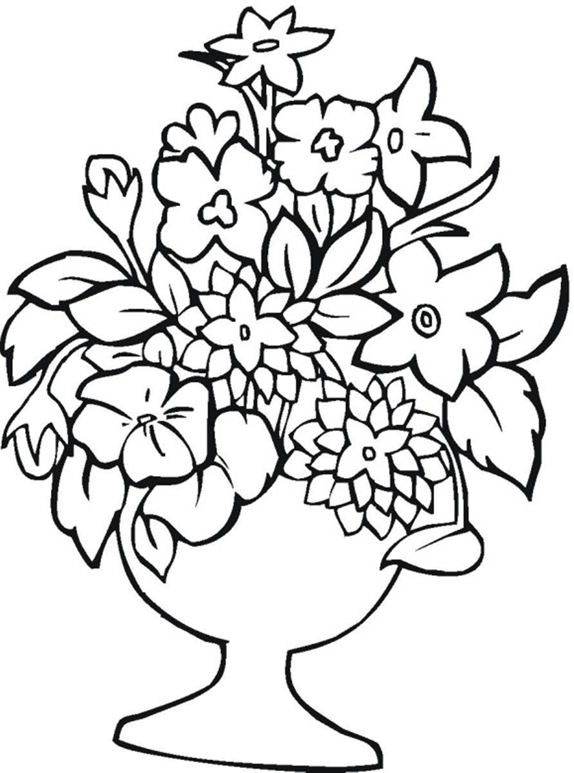 Flower Coloring Pages