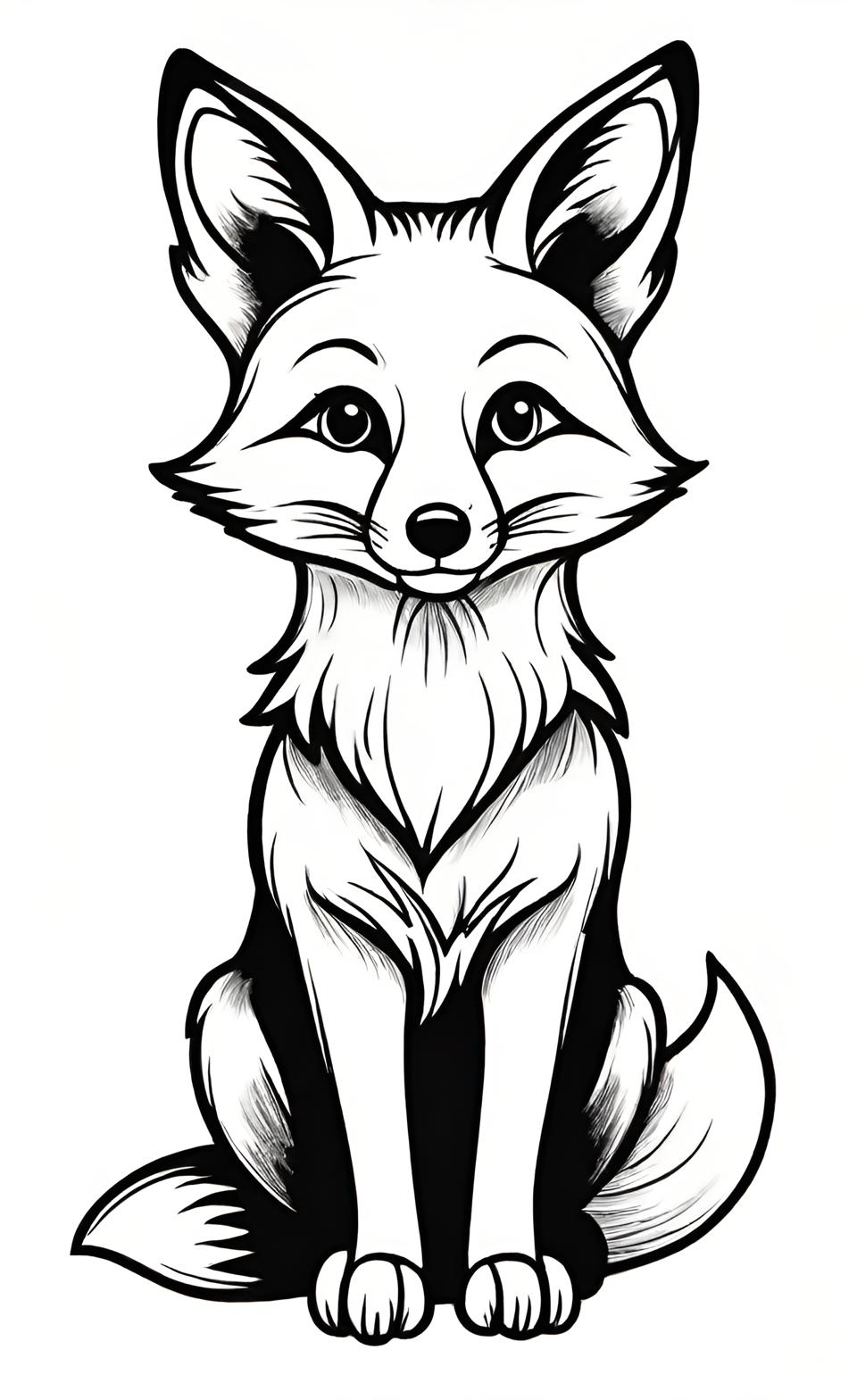 Fox Coloring Page