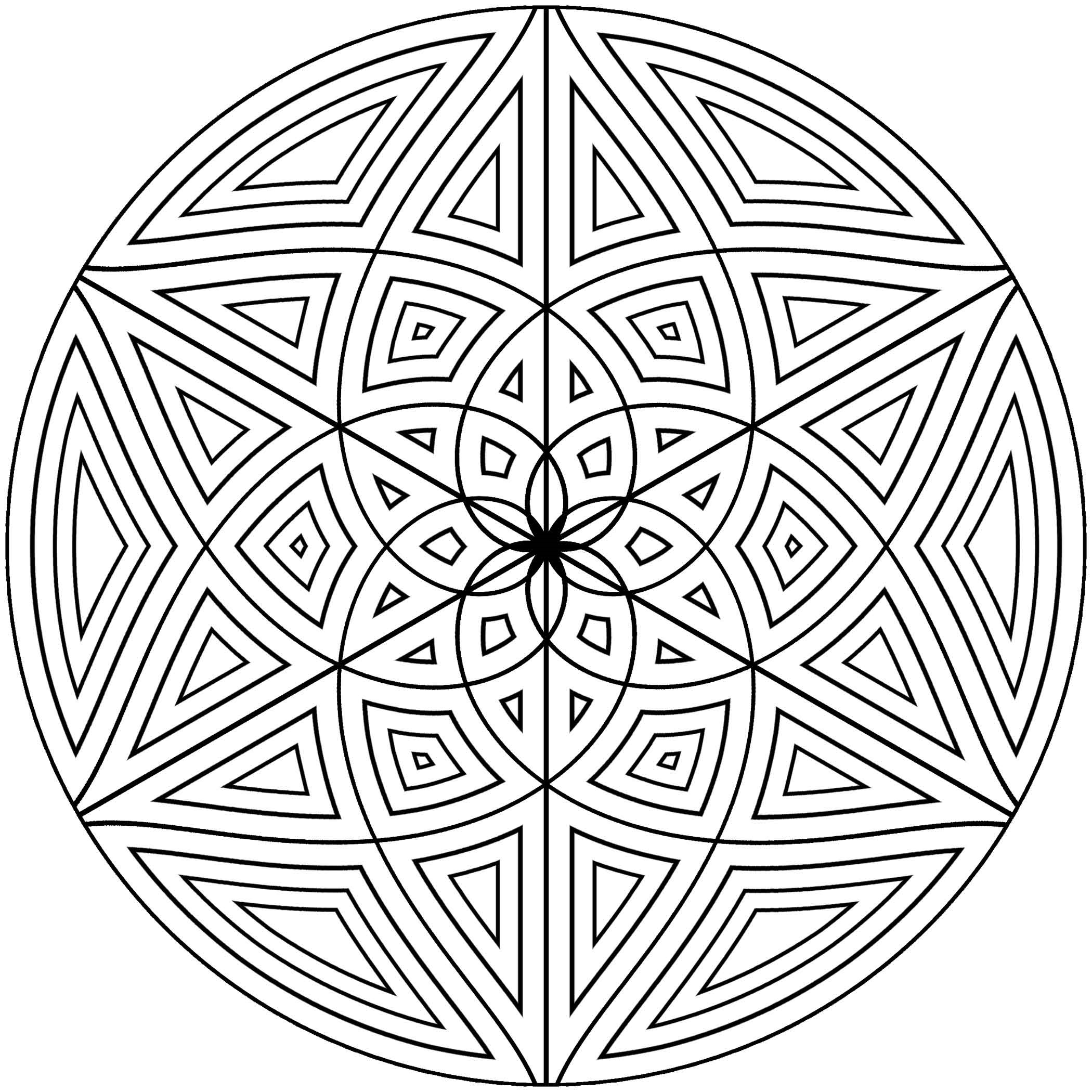 Geometric Coloring Pages
