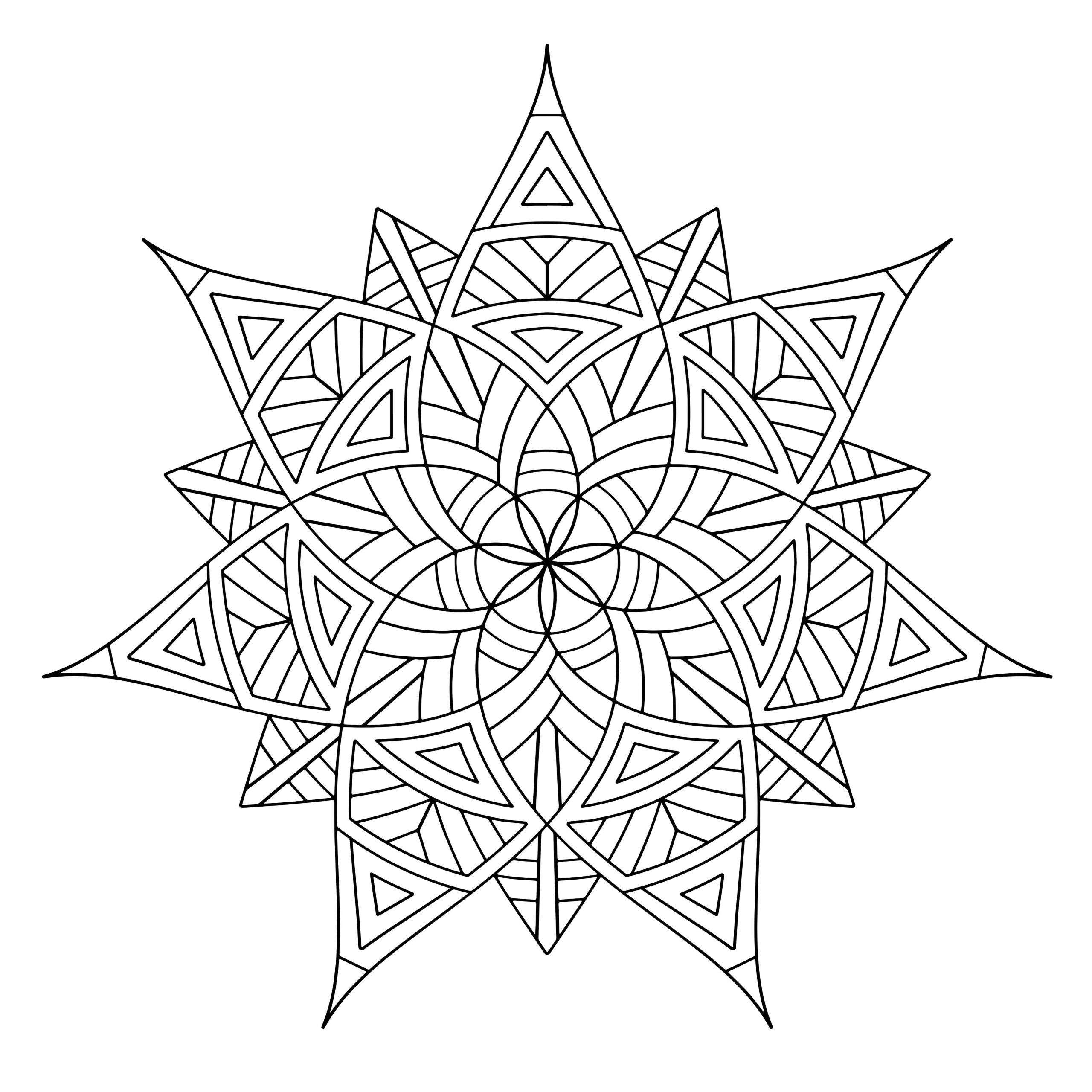 Free Printable Geometric Coloring Pages For Adults
