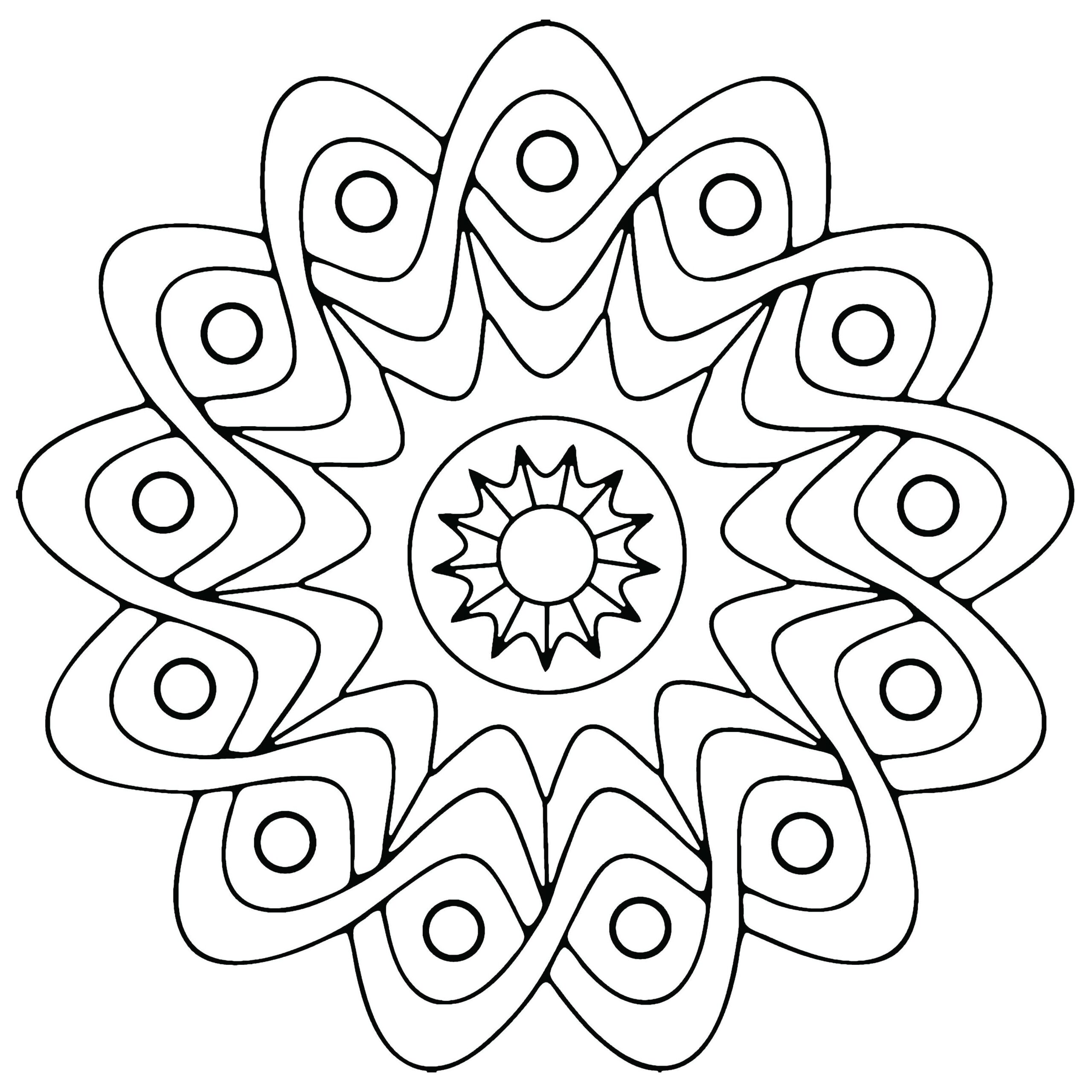 Free Printable Geometric Coloring Pages For Kids