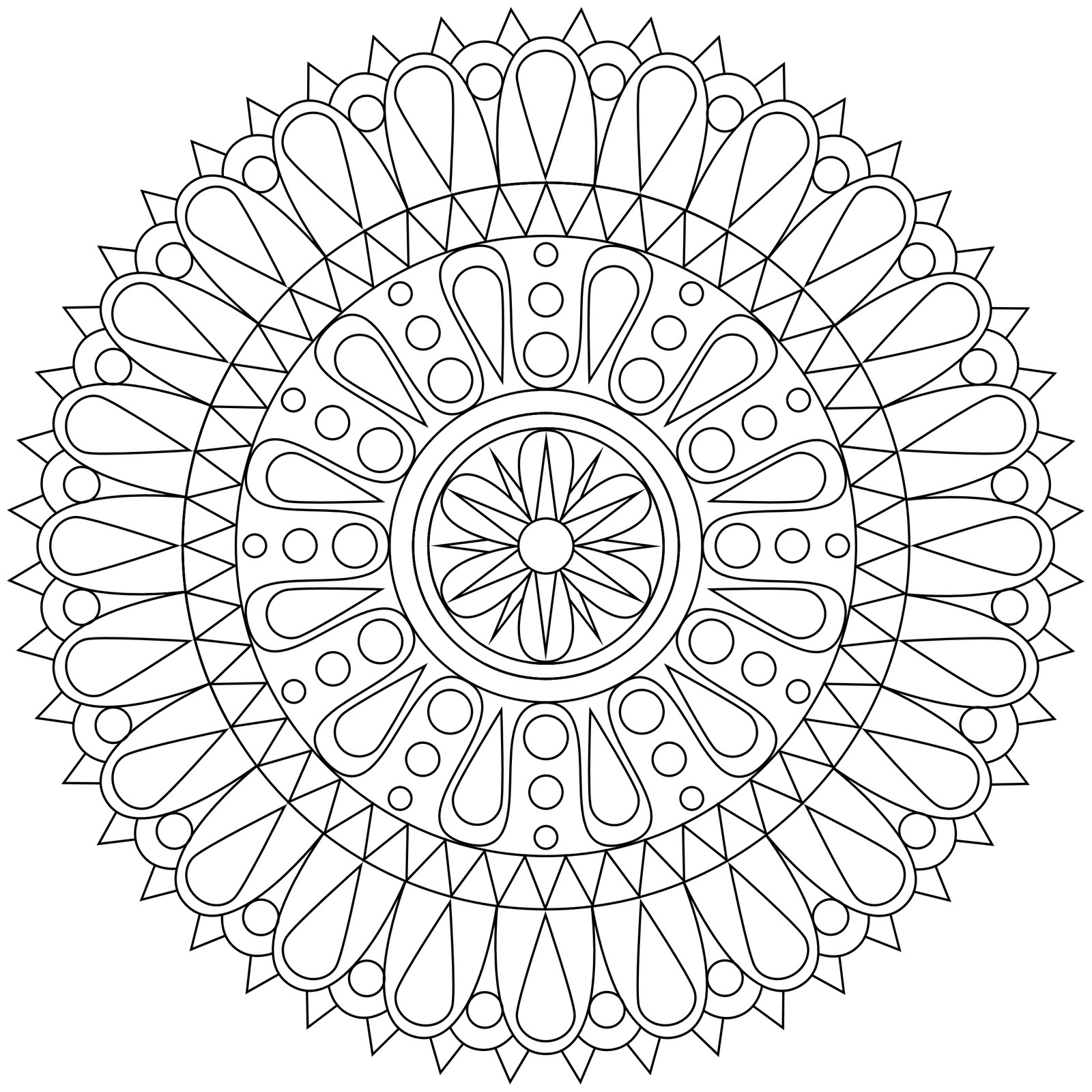 Free Printable Geometric Coloring Pages For Kids