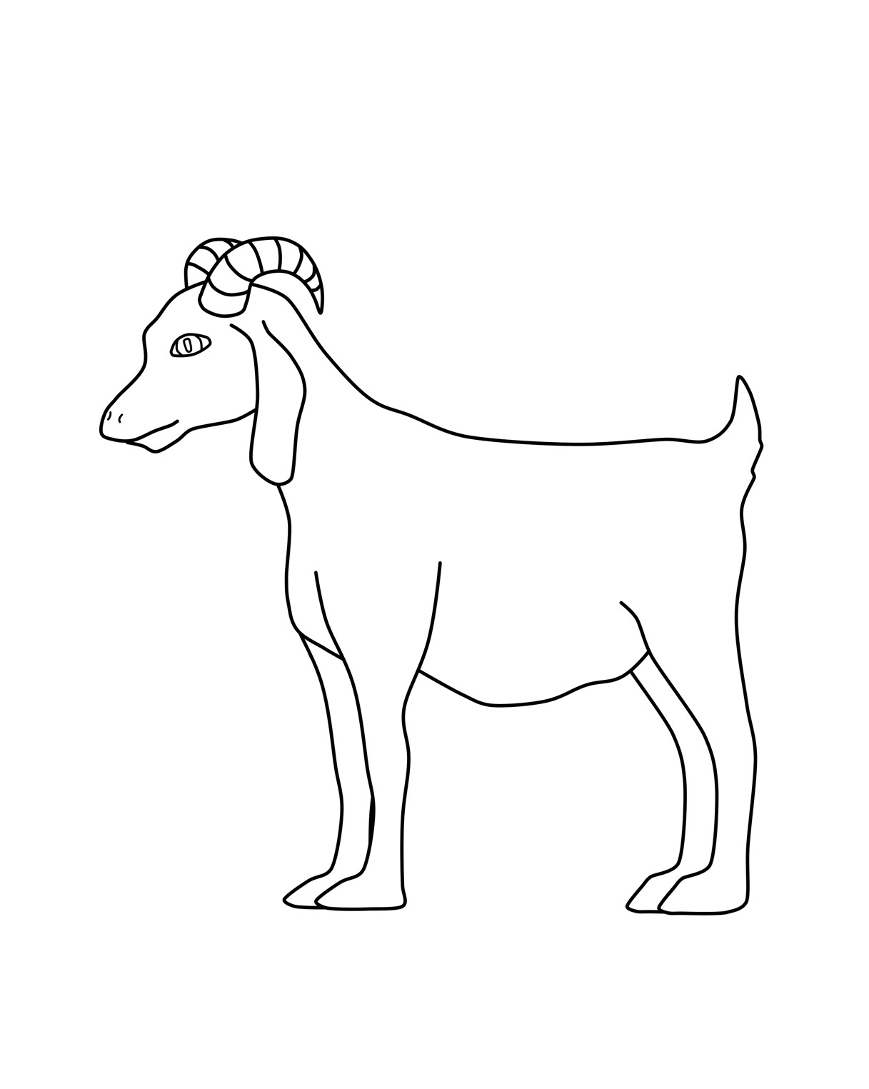 Goat Coloring Pages