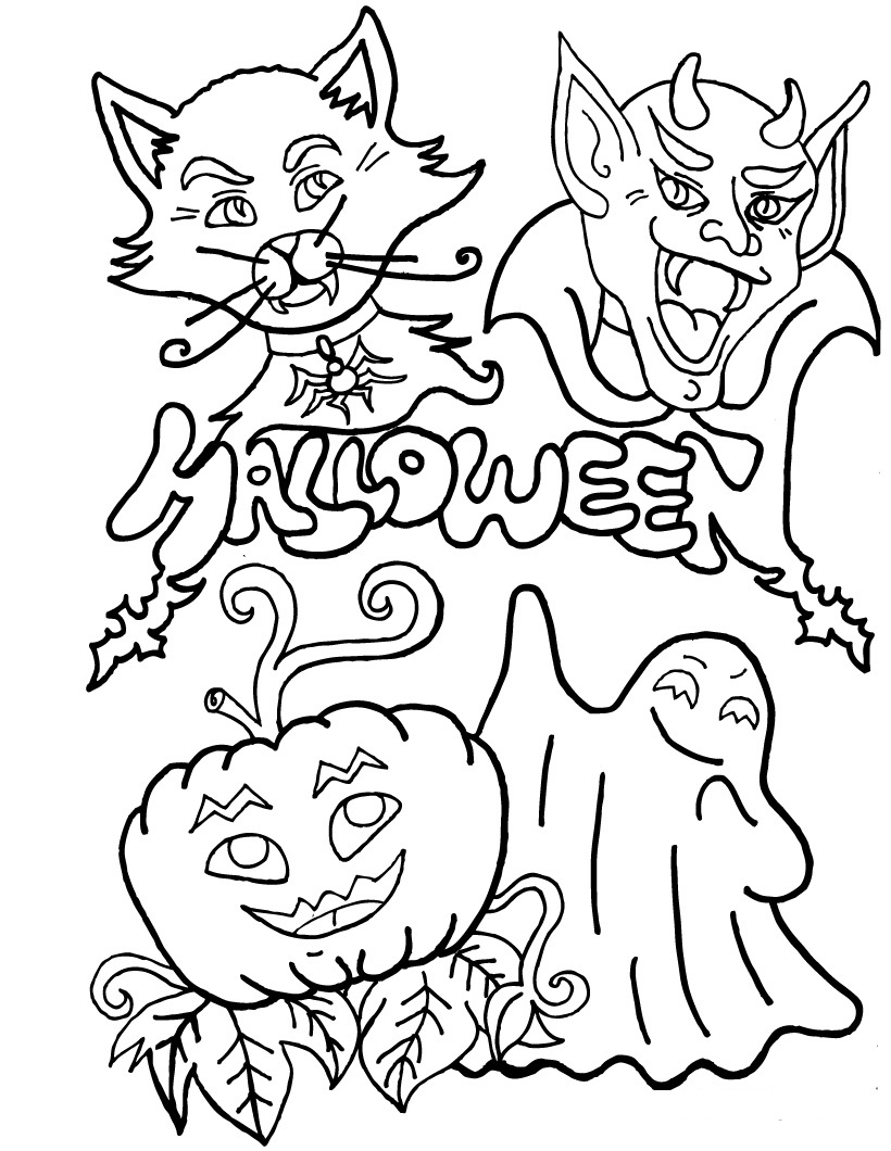 Halloween Coloring Pages Printable Pages
