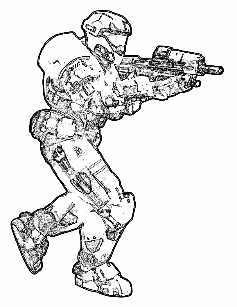 Free Printable Halo Coloring Pages For Kids
