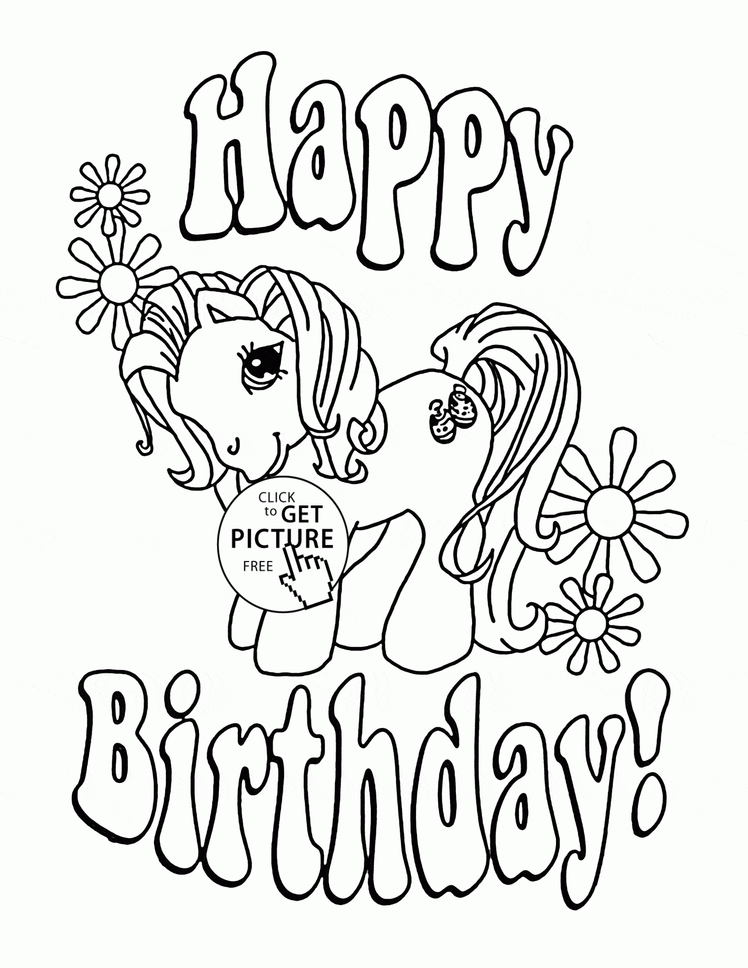 Free Printable Happy Birthday Color Pages Birthday Cake Coloring Pages To Download And Print