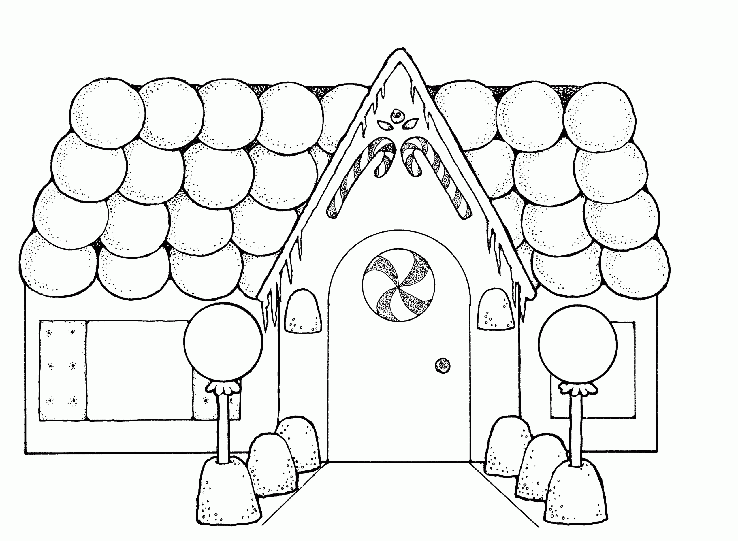 House Coloring Page