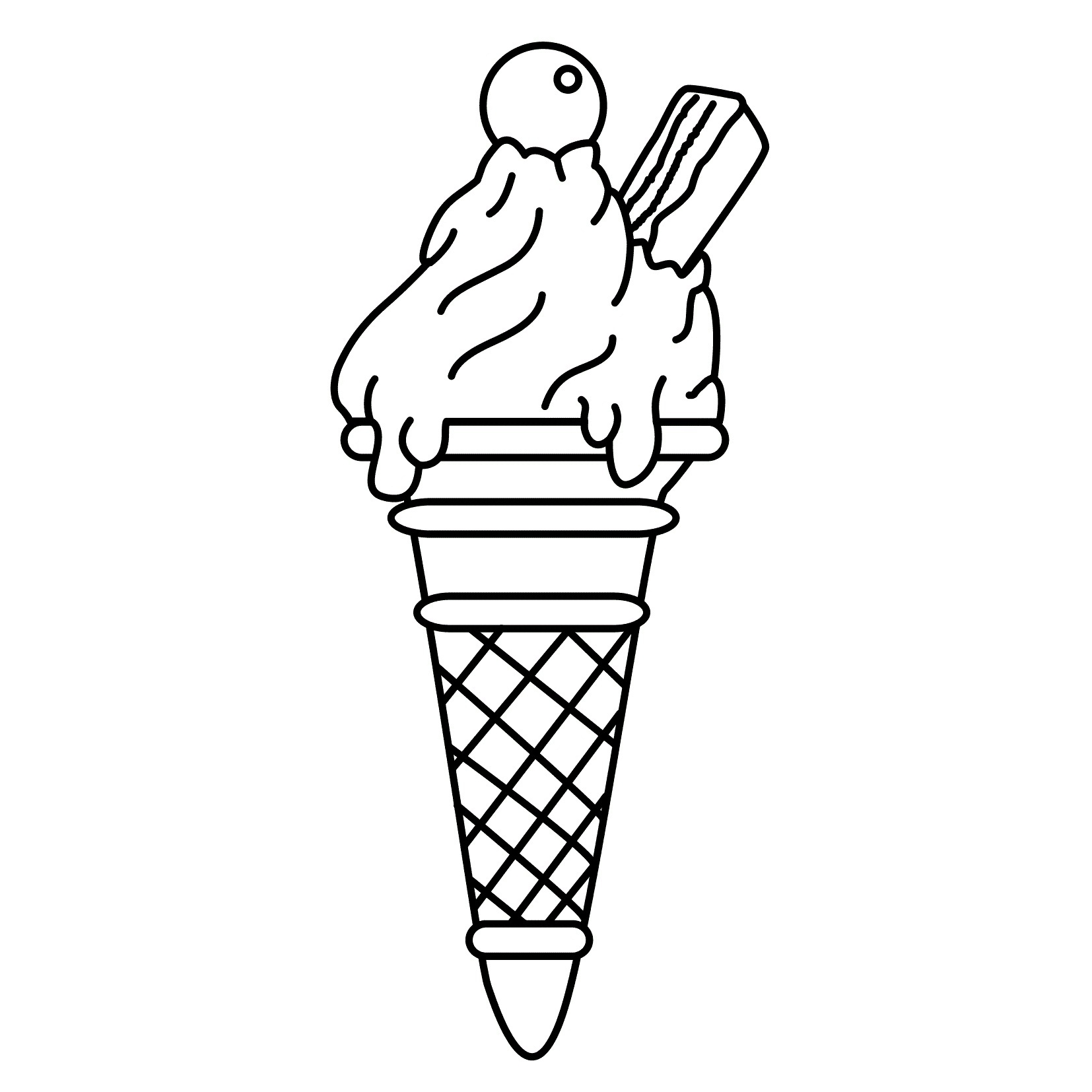 Ice Cream Color Pages