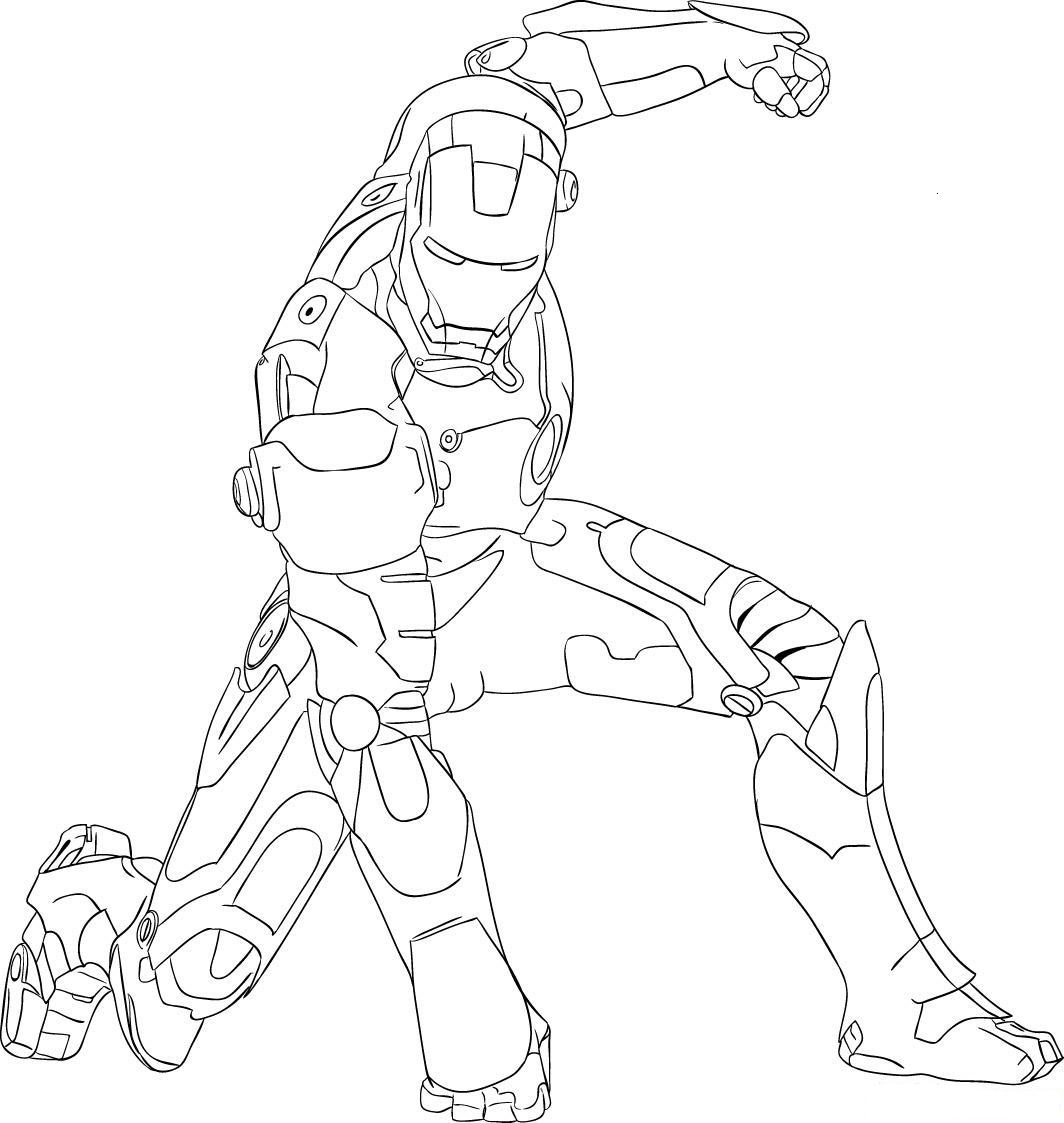 Iron Man Coloring Page Printable