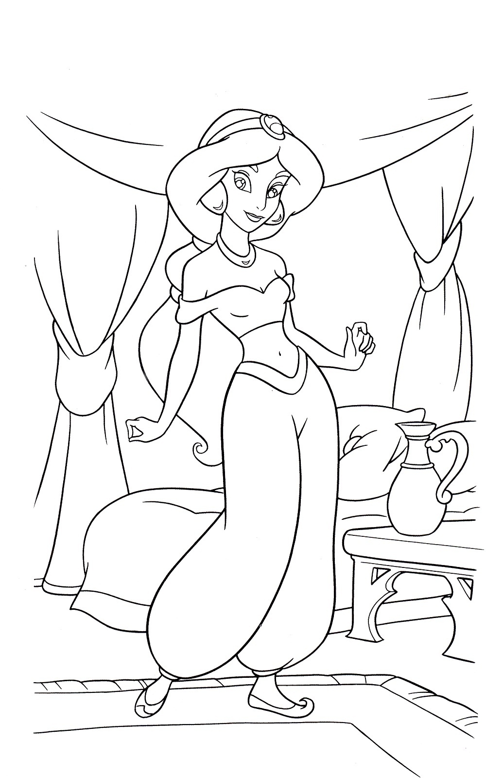 Jasmine Coloring Pages