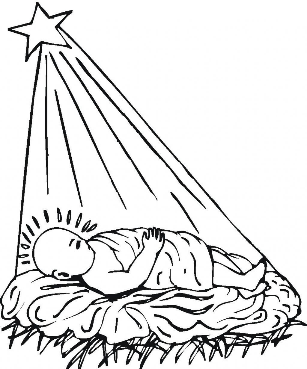 Jesus Birth Coloring Page