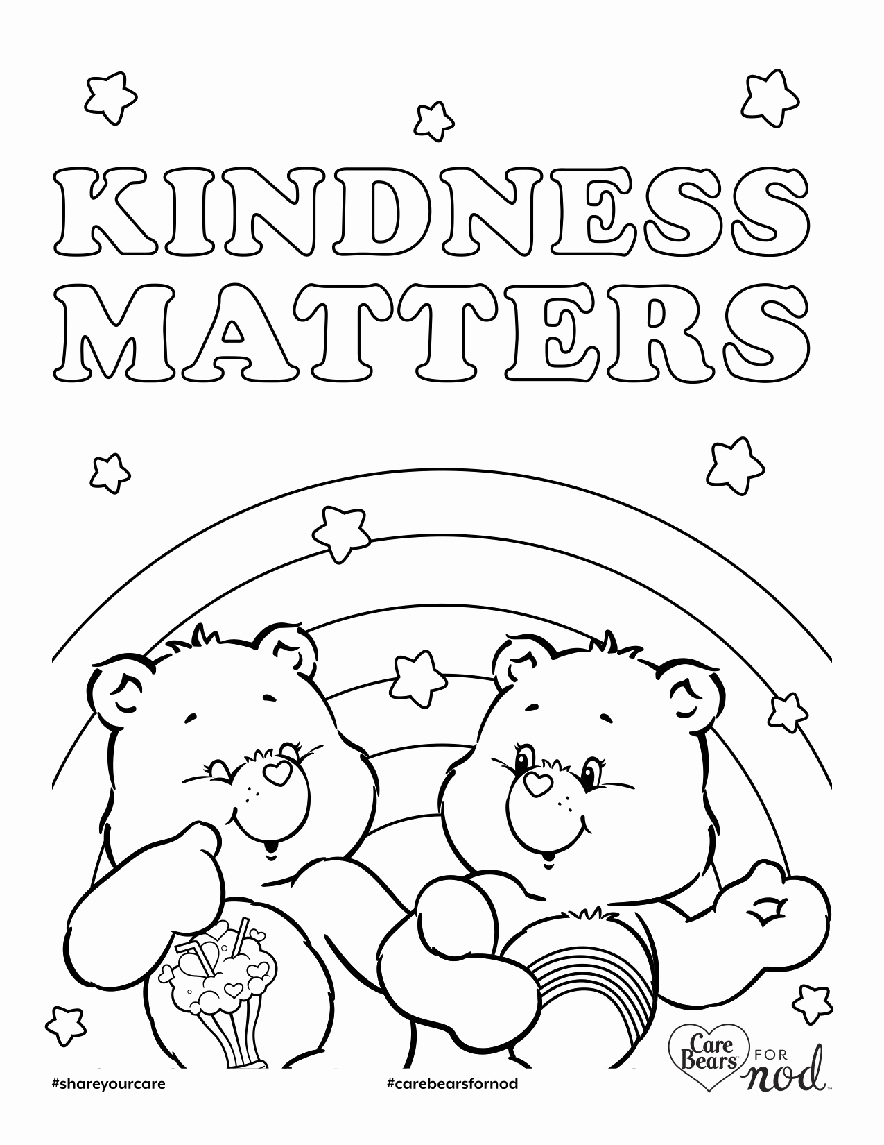 Free Printable Kindness Coloring Pages Printable Templates