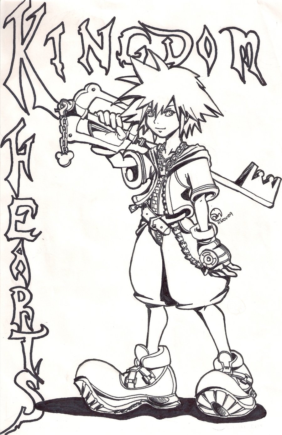 Free Printable Kingdom Hearts Coloring Pages For Kids