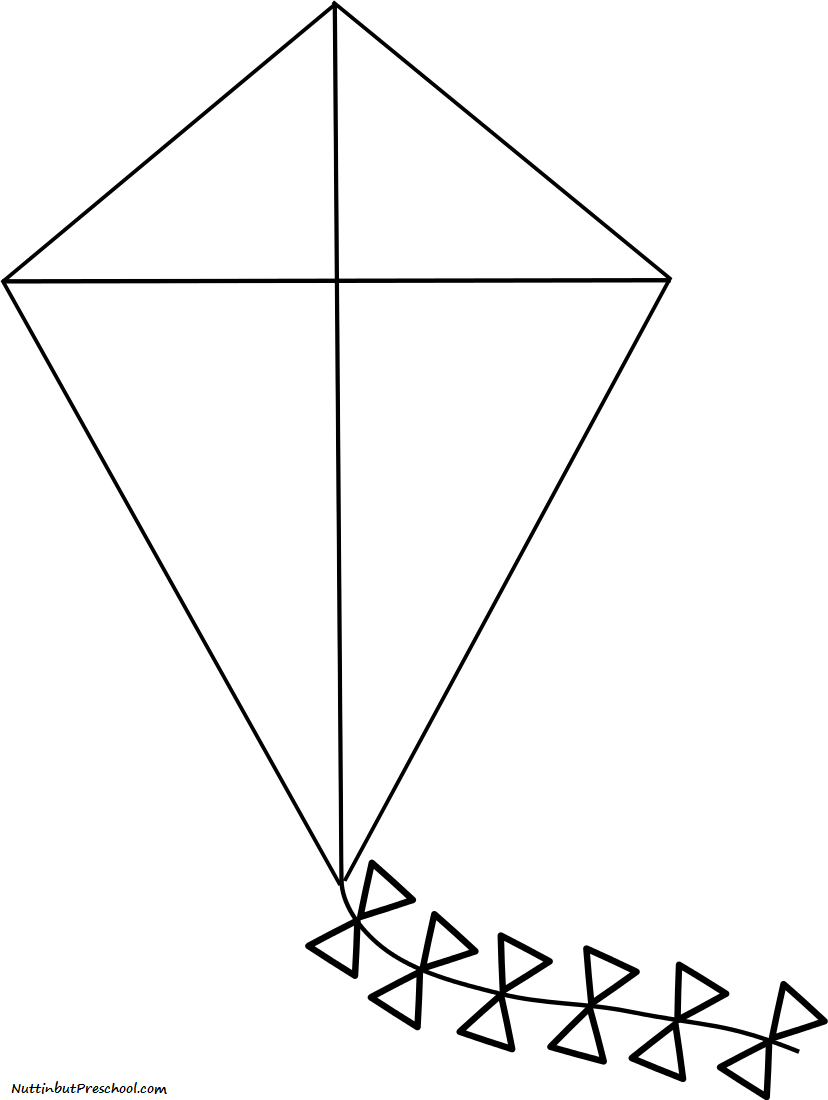 Kite Coloring Page