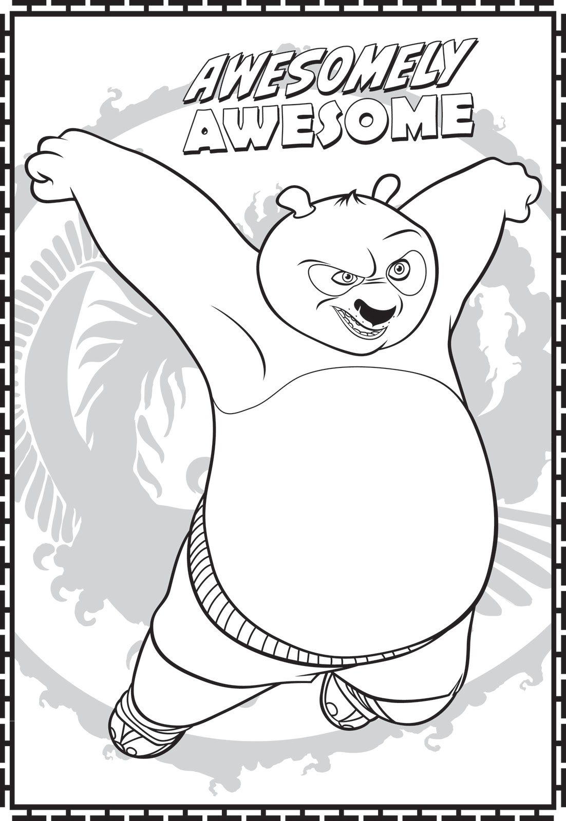 Free Printable Kung Fu Panda Coloring Pages For Kids