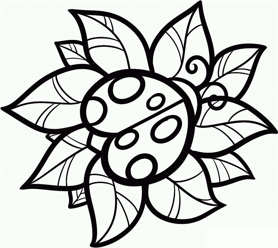 Lady Bugs Coloring Pages