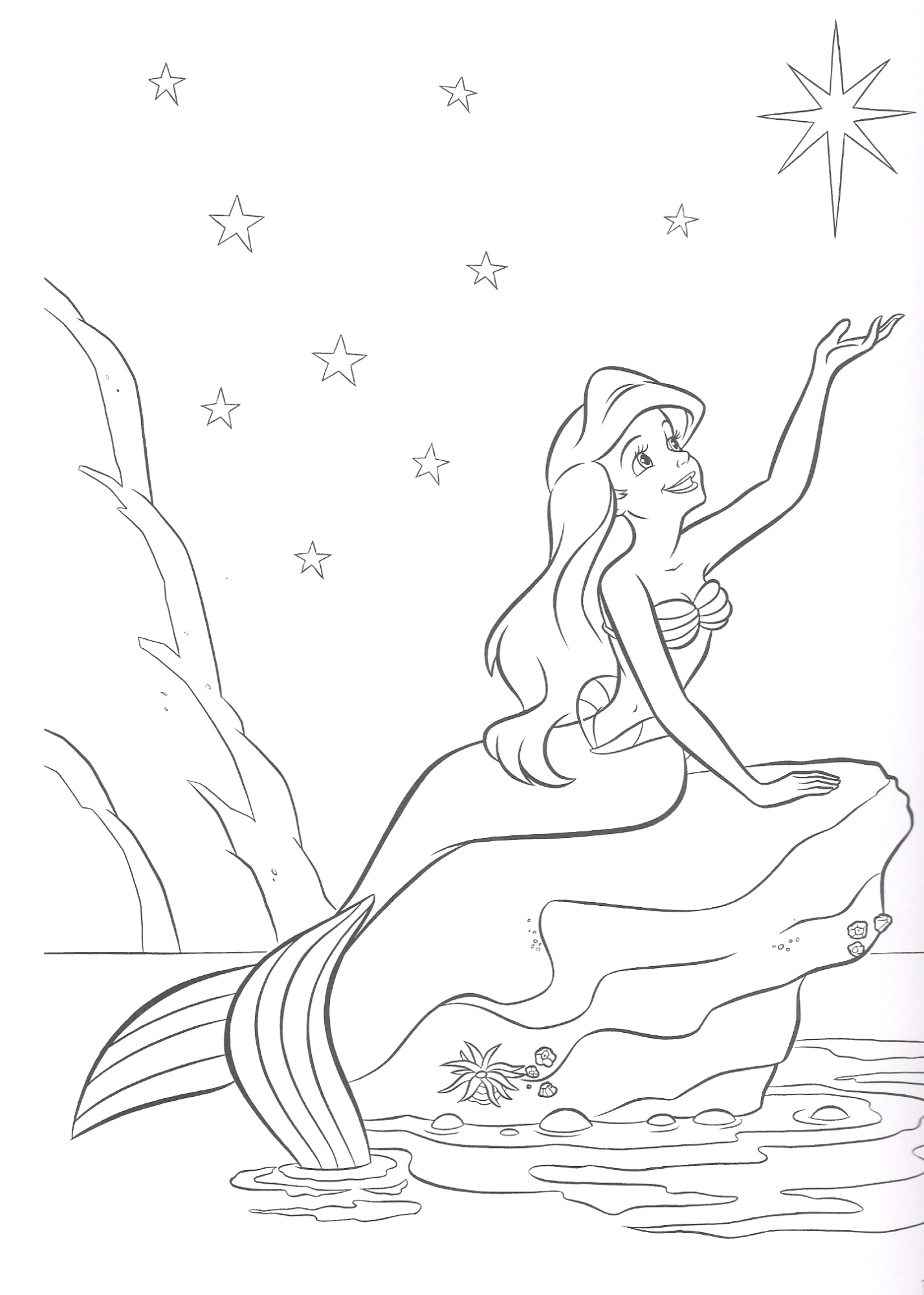 Ariel Coloring Pages Free